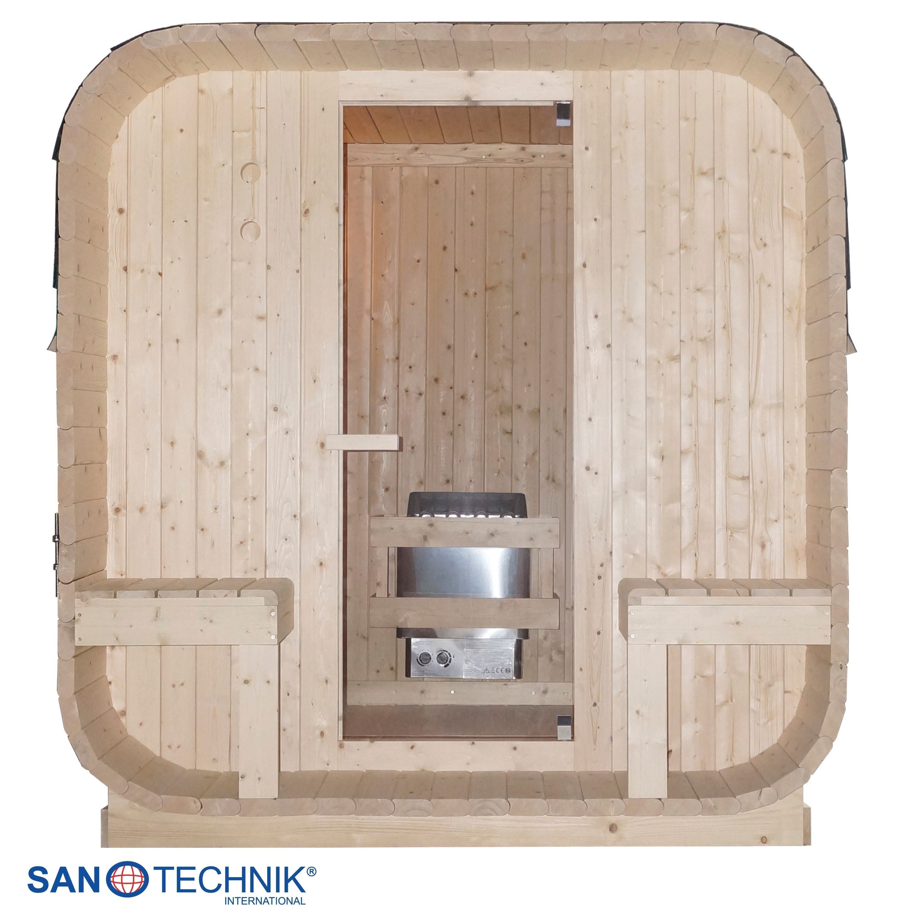 Sanotechnik - GÖTEBORG Außensauna für 4 Personen 188,2x220x194 cm