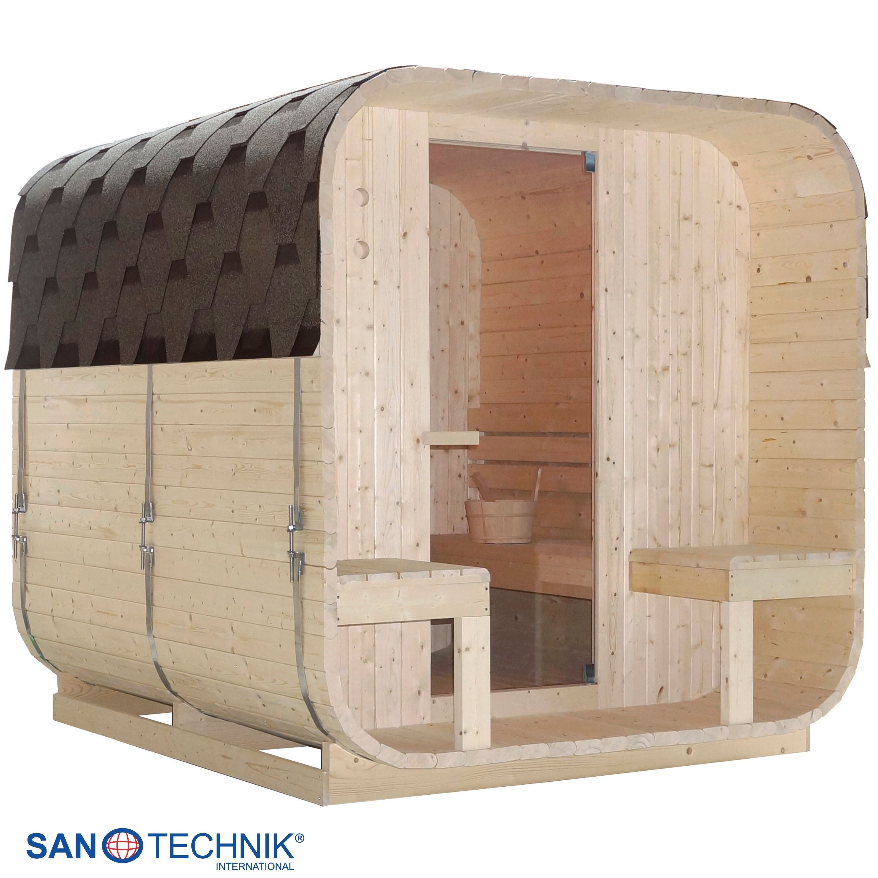 Sanotechnik - GÖTEBORG Außensauna für 4 Personen 188,2x220x194 cm