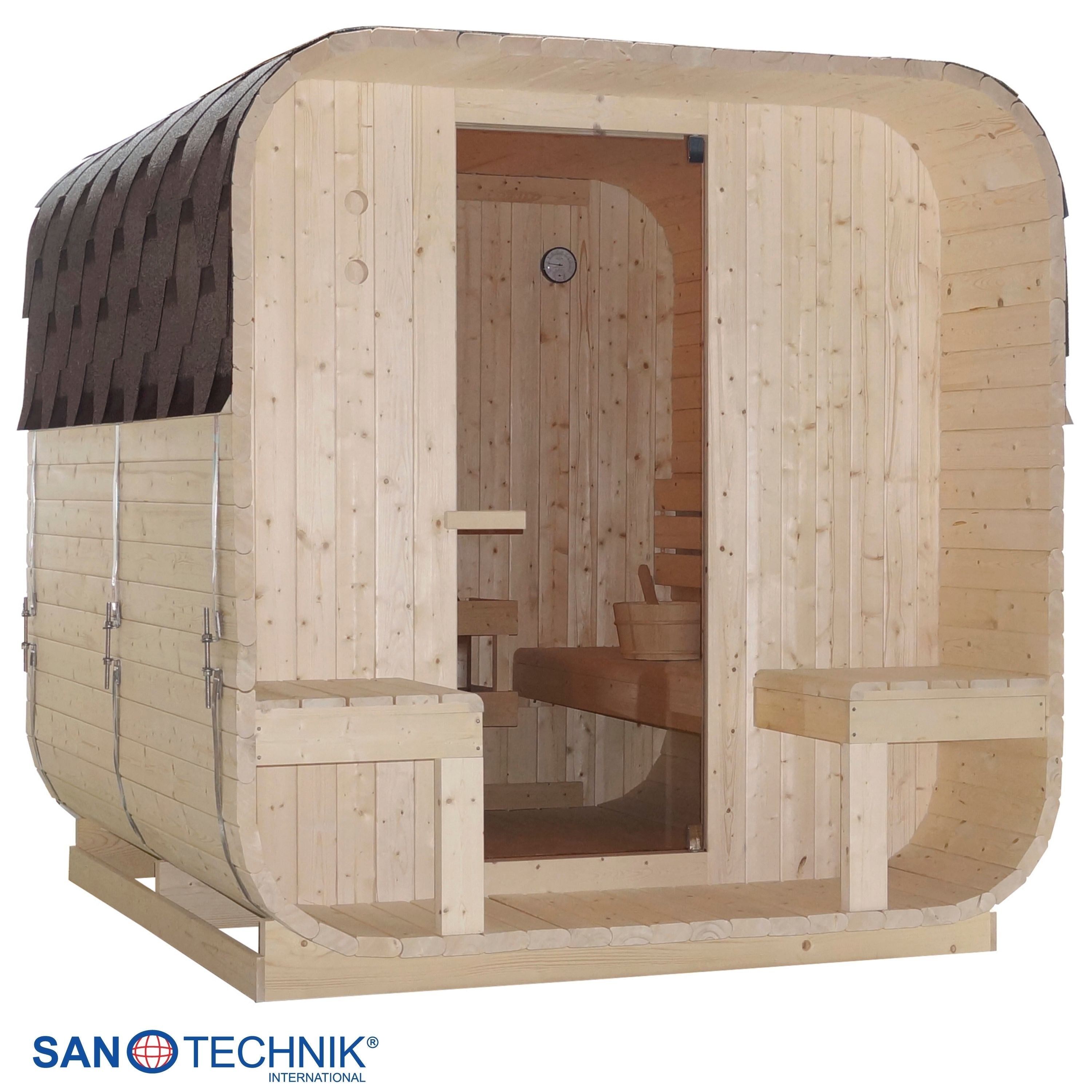 Sanotechnik - GÖTEBORG Außensauna für 4 Personen 188,2x220x194 cm