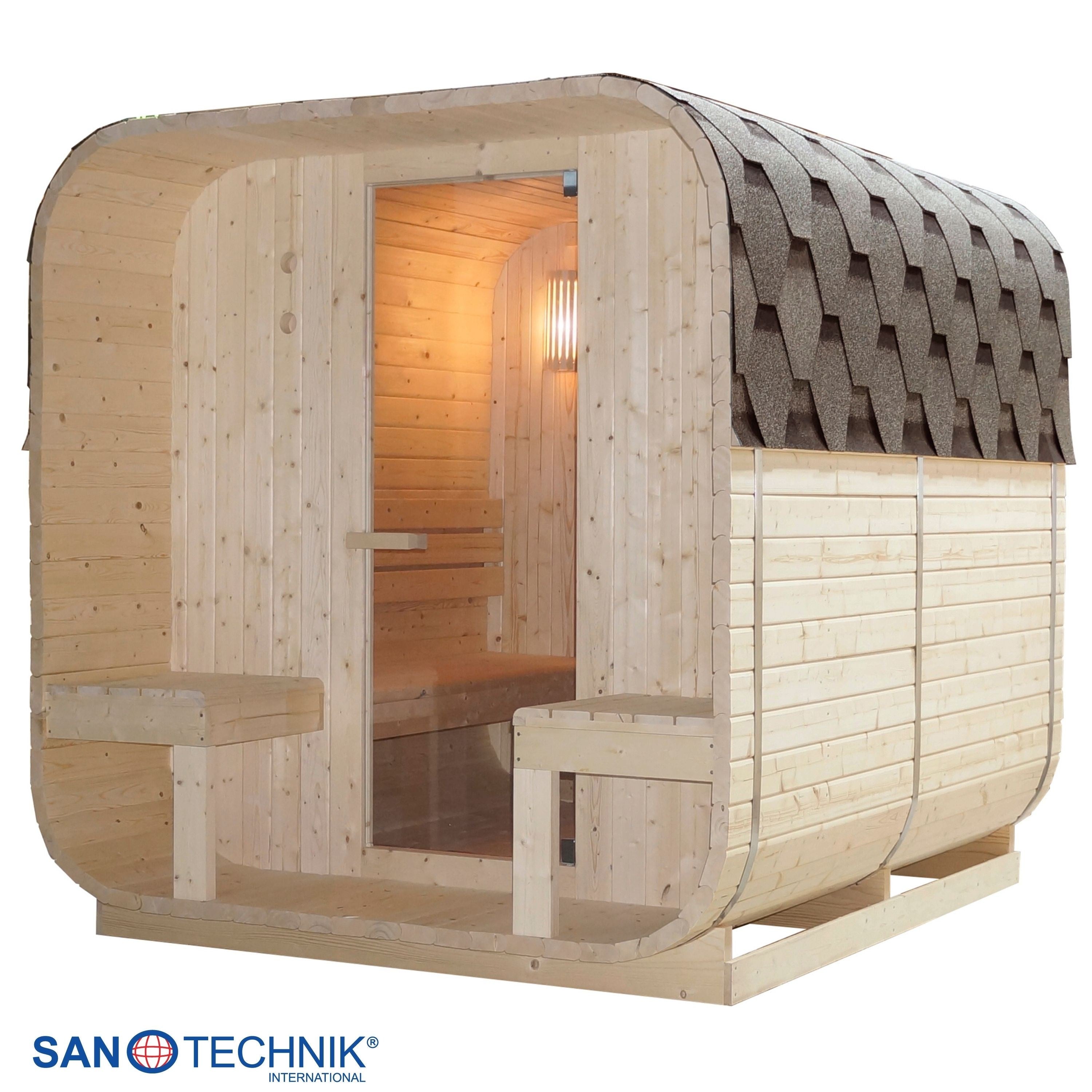 Sanotechnik - GÖTEBORG Außensauna für 4 Personen 188,2x220x194 cm