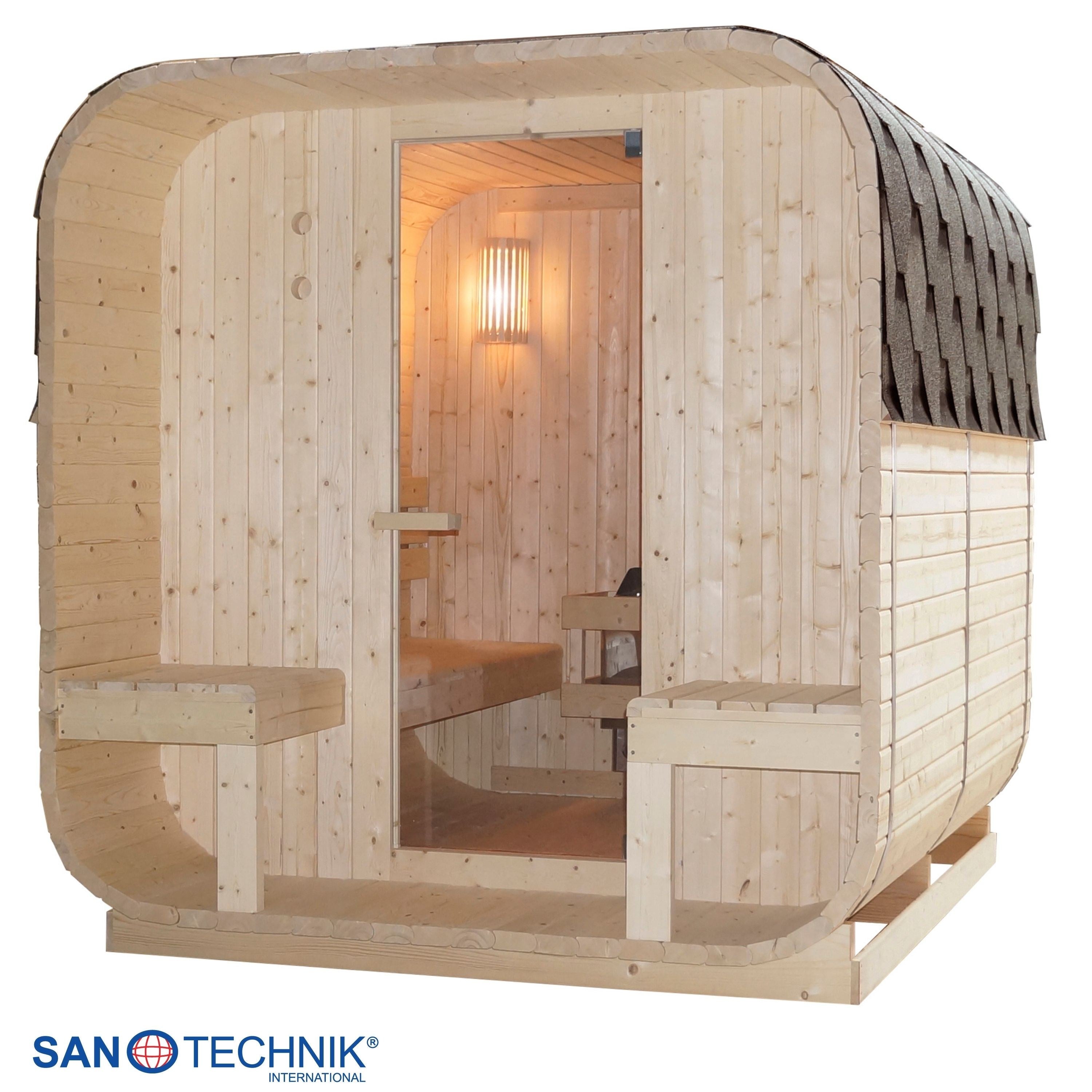Sanotechnik - GÖTEBORG Außensauna für 4 Personen 188,2x220x194 cm