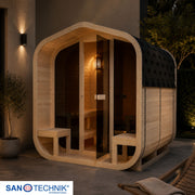 Sanotechnik - LIETO - Außensauna für 6 personen 220,0x223,6x250,1 cm