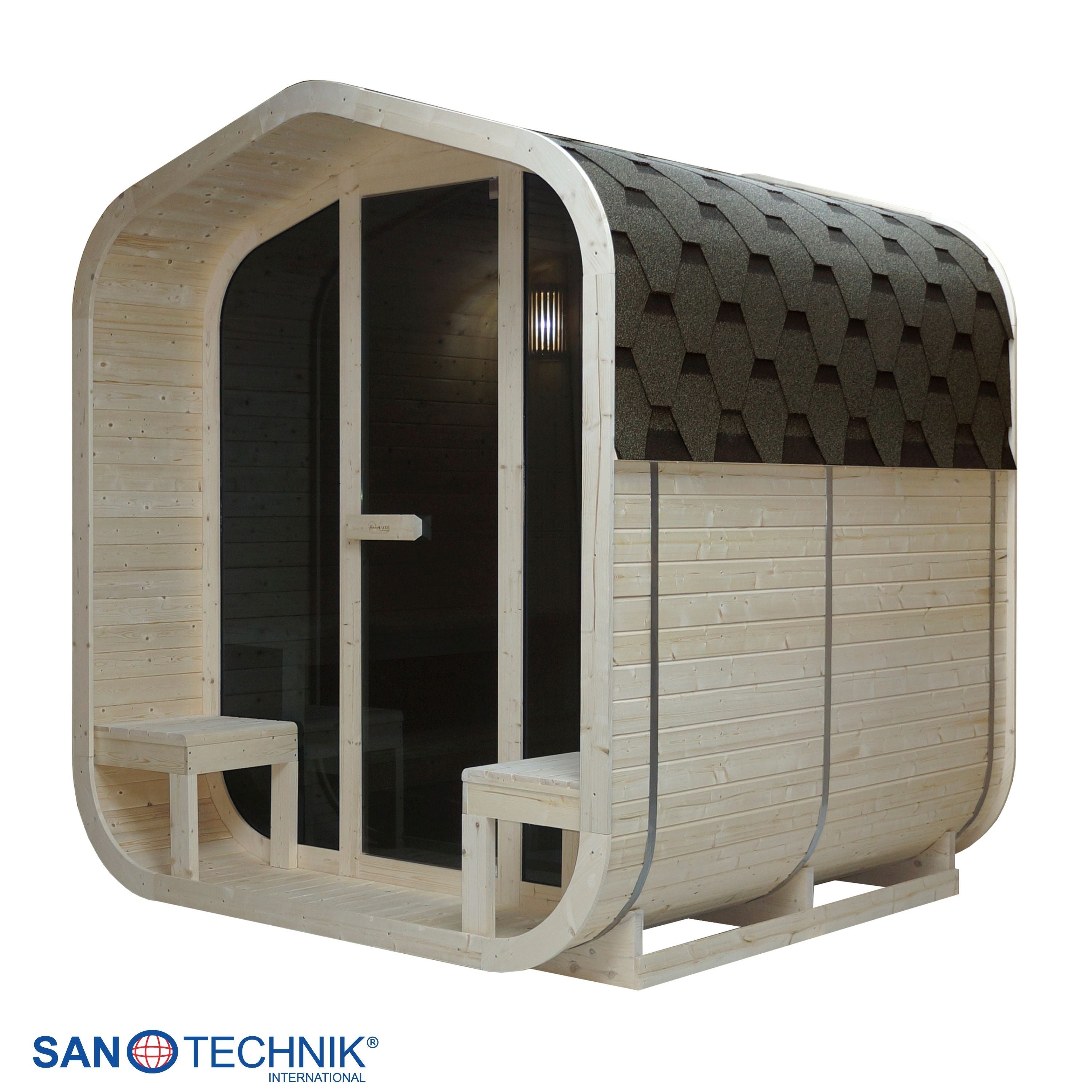 Sanotechnik - LIETO - Außensauna für 6 personen 220,0x223,6x250,1 cm