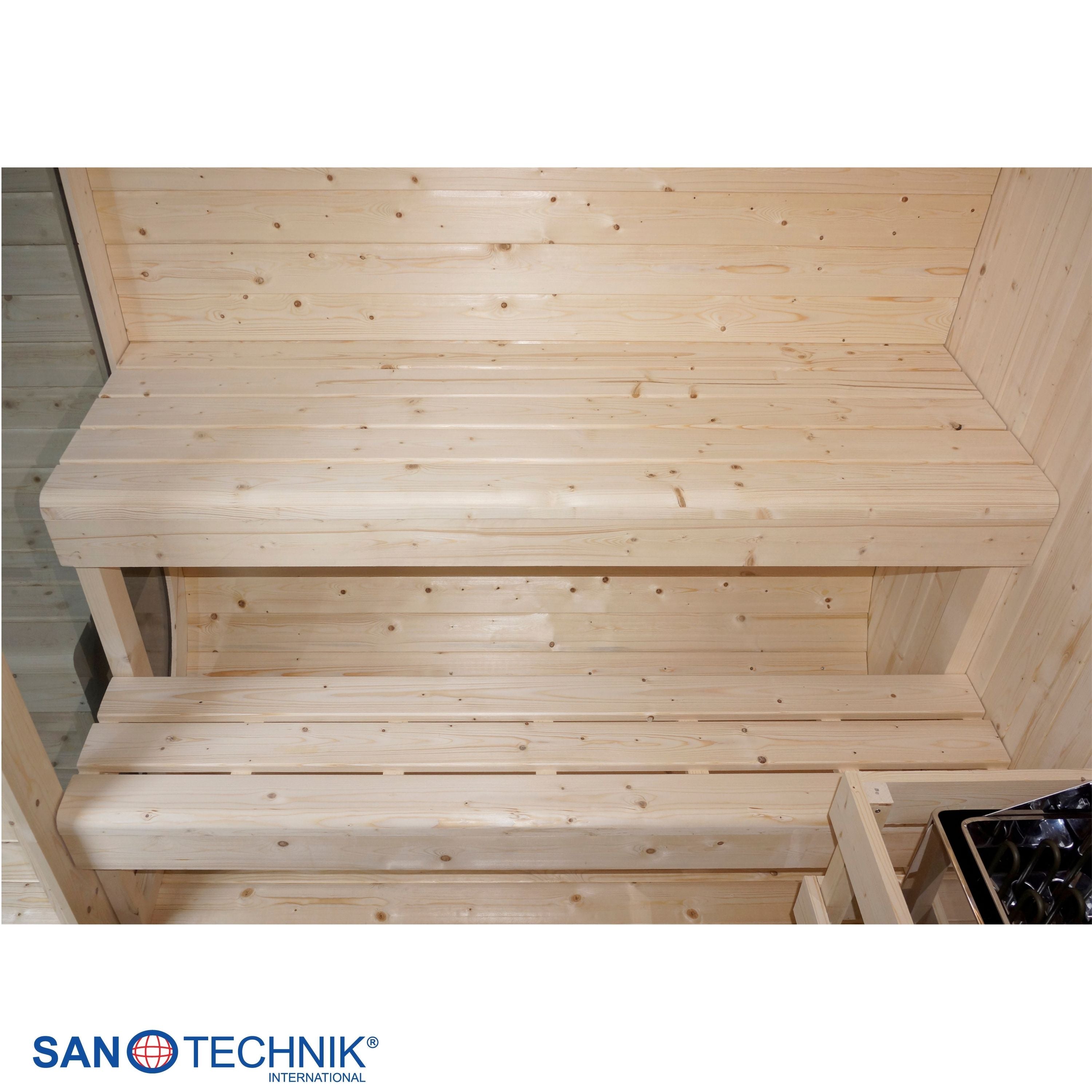 Sanotechnik - LIETO - Außensauna für 6 personen 220,0x223,6x250,1 cm
