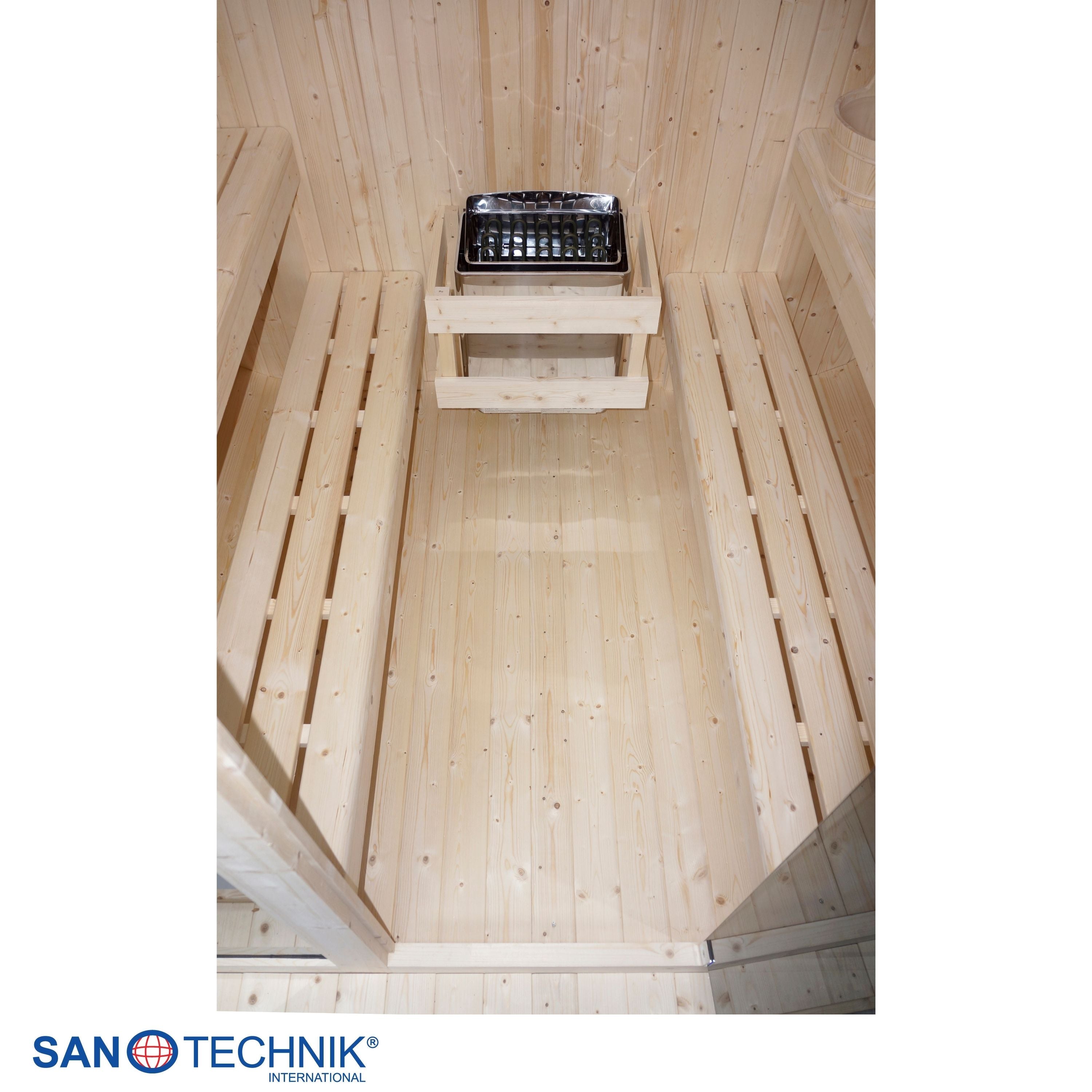 Sanotechnik - LIETO - Außensauna für 6 personen 220,0x223,6x250,1 cm