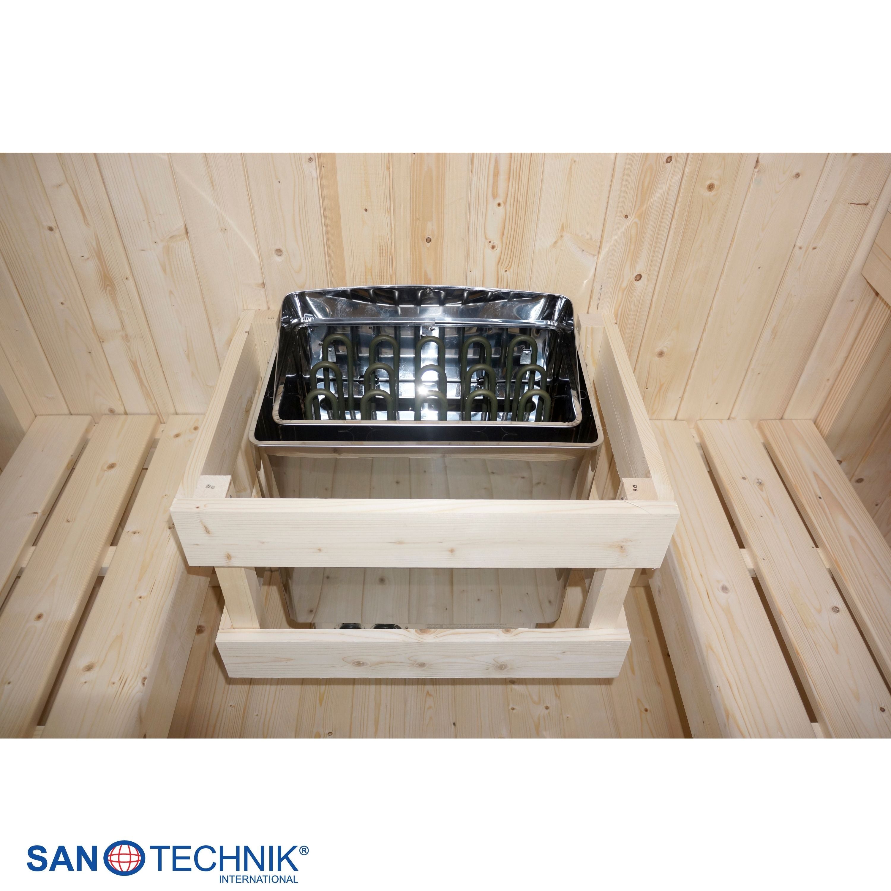 Sanotechnik - LIETO - Außensauna für 6 personen 220,0x223,6x250,1 cm