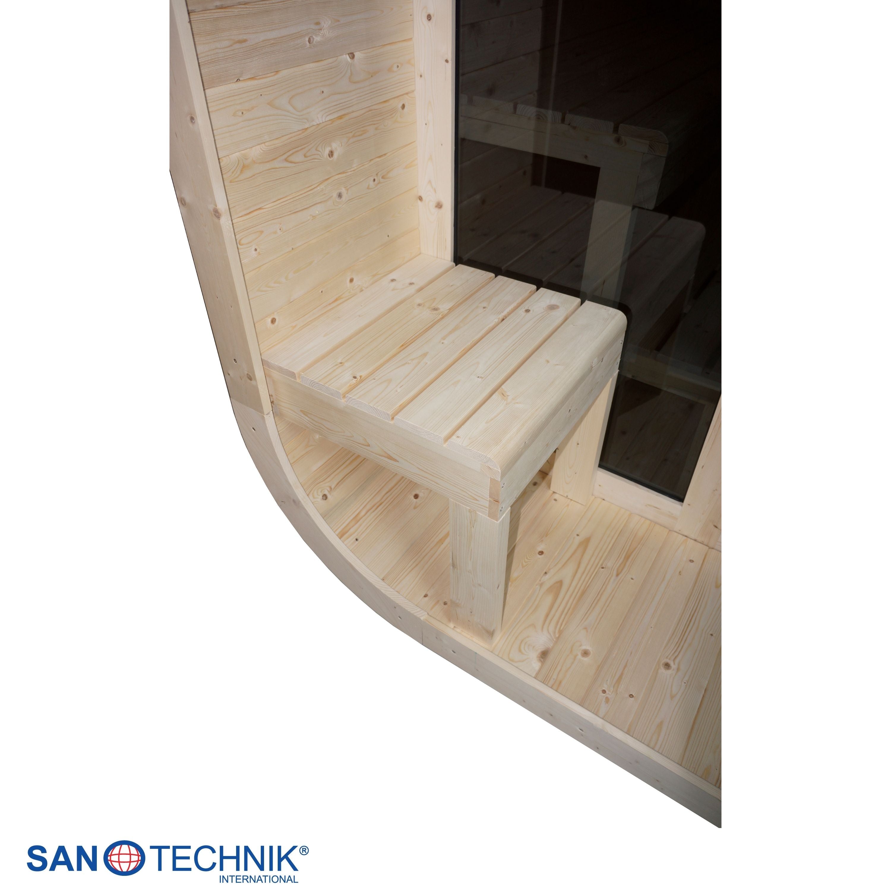 Sanotechnik - LIETO - Außensauna für 6 personen 220,0x223,6x250,1 cm
