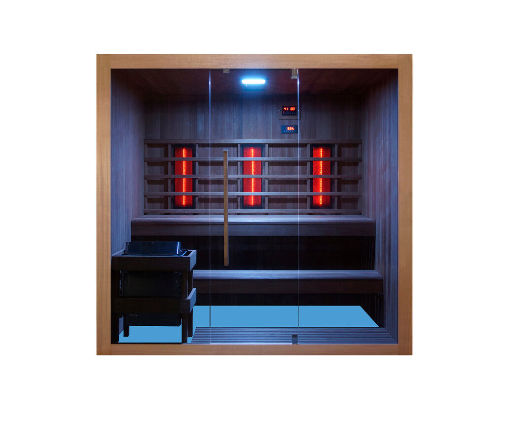 Sanotechnik - KOTKA Sauna+Infrarotkabine für 4-5 Personen 200x150x190 cm