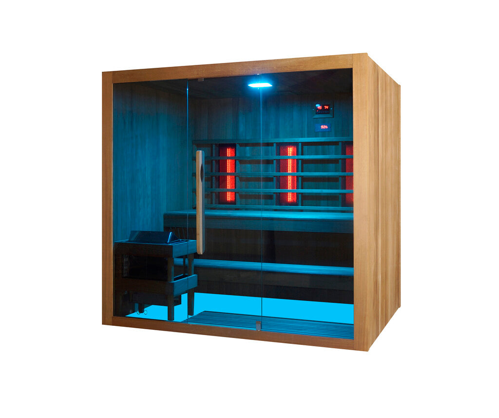 Sanotechnik - KOTKA Sauna+Infrarotkabine für 4-5 Personen 200x150x190 cm