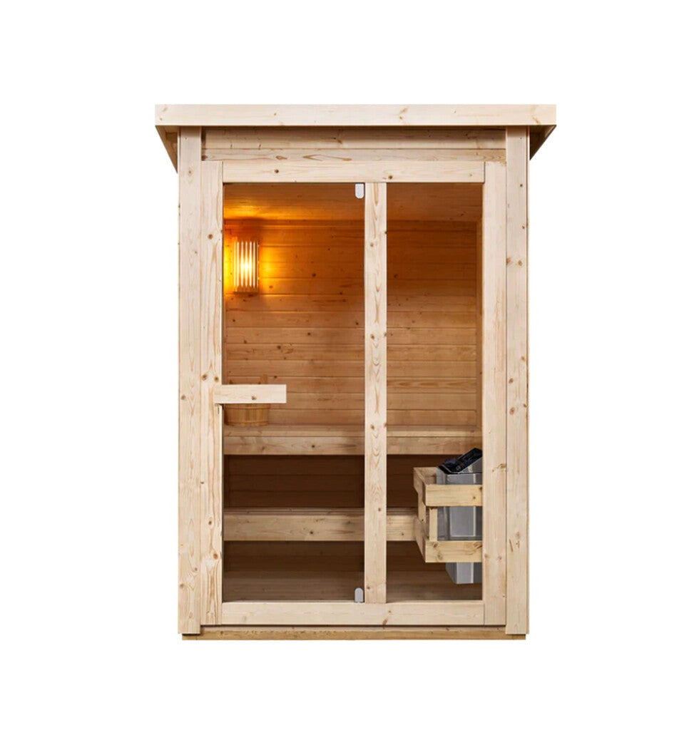 Sanotechnik - HELSINKI Außensauna für 2-3 Personen 150x150x200 cm