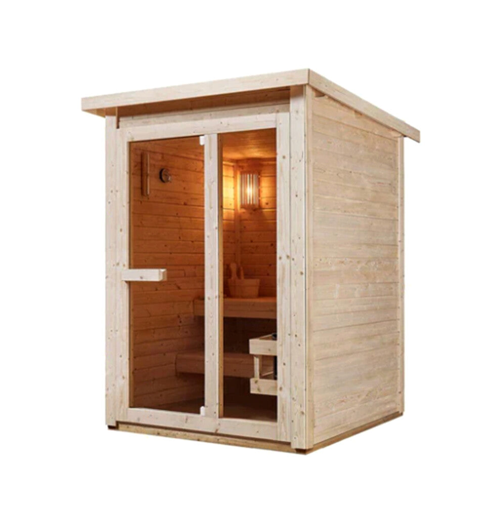 Sanotechnik - HELSINKI Außensauna für 2-3 Personen 150x150x200 cm