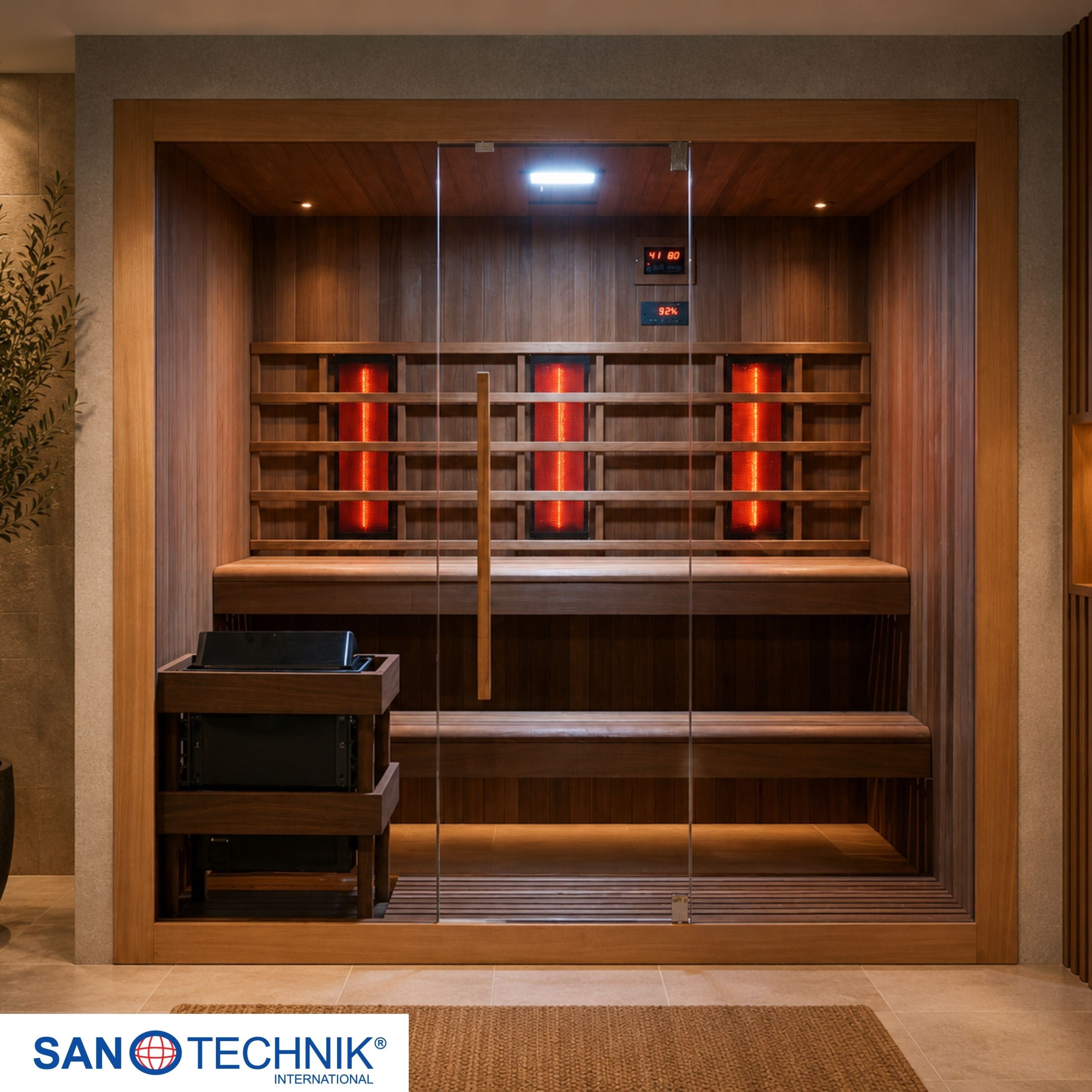 Sanotechnik - KOTKA Sauna+Infrarotkabine für 4-5 Personen 200x150x190 cm