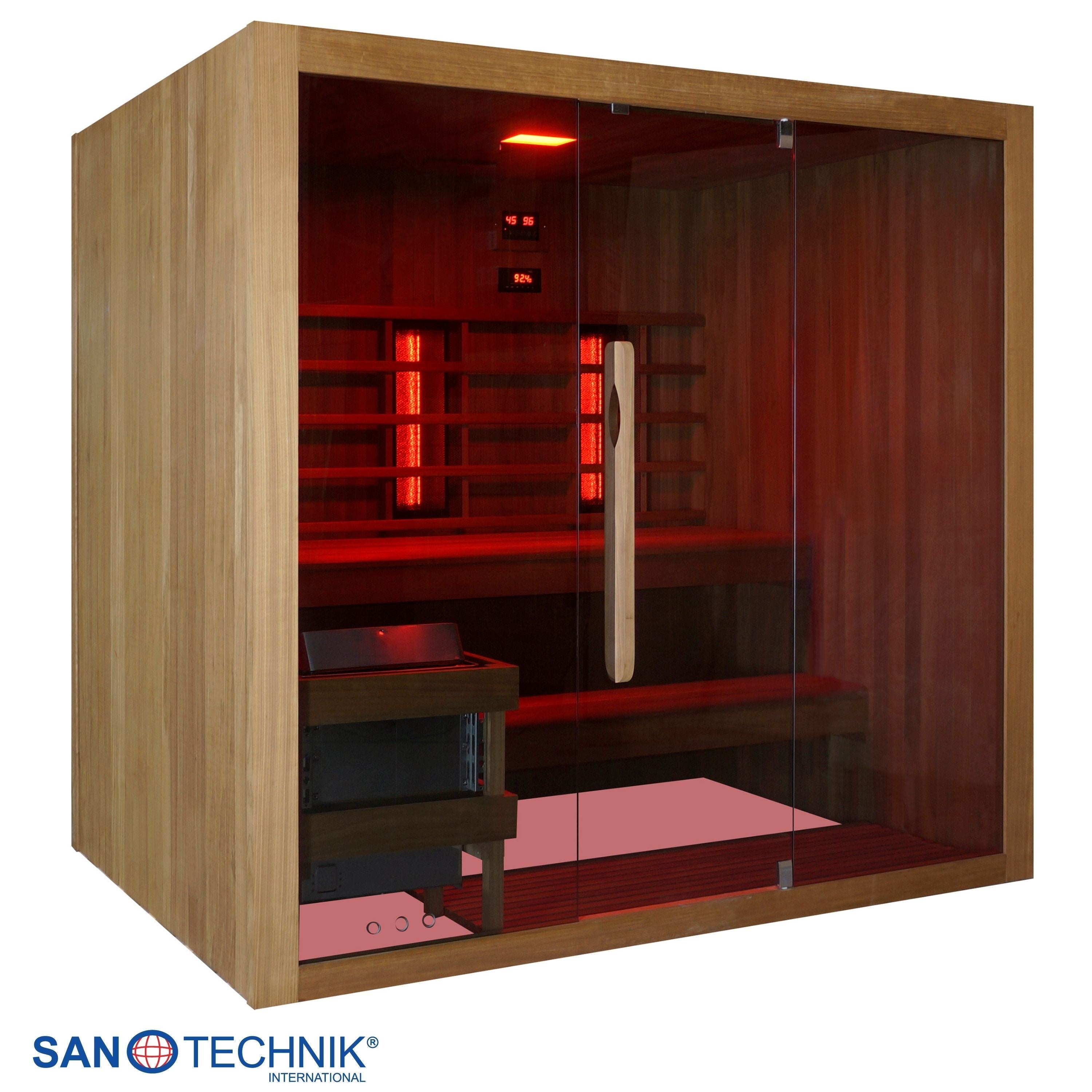 Sanotechnik - KOTKA Sauna+Infrarotkabine für 4-5 Personen 200x150x190 cm