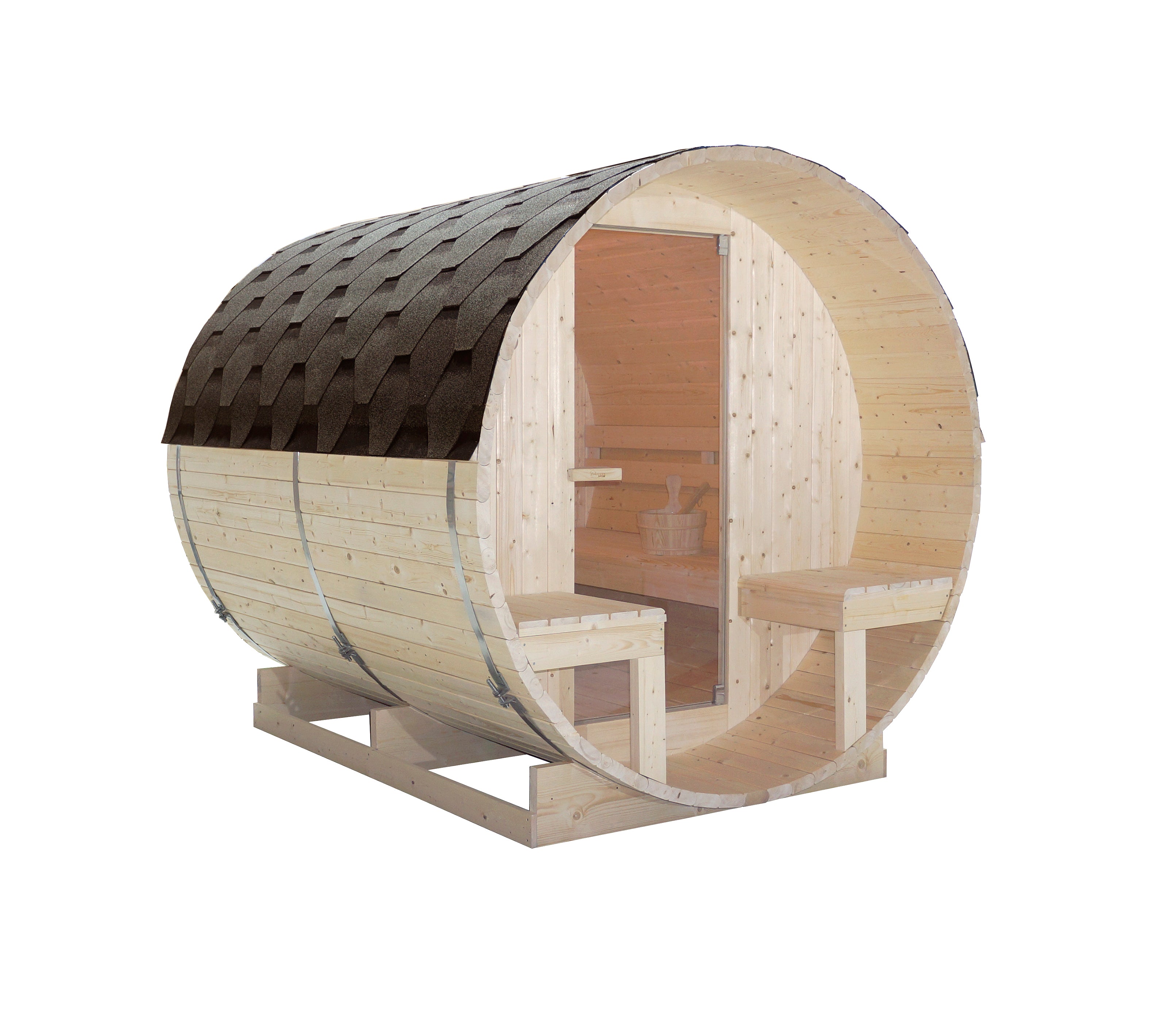 Sanotechnik - BERGEN Außensauna für 4 Personen 189x220x191,5 cm