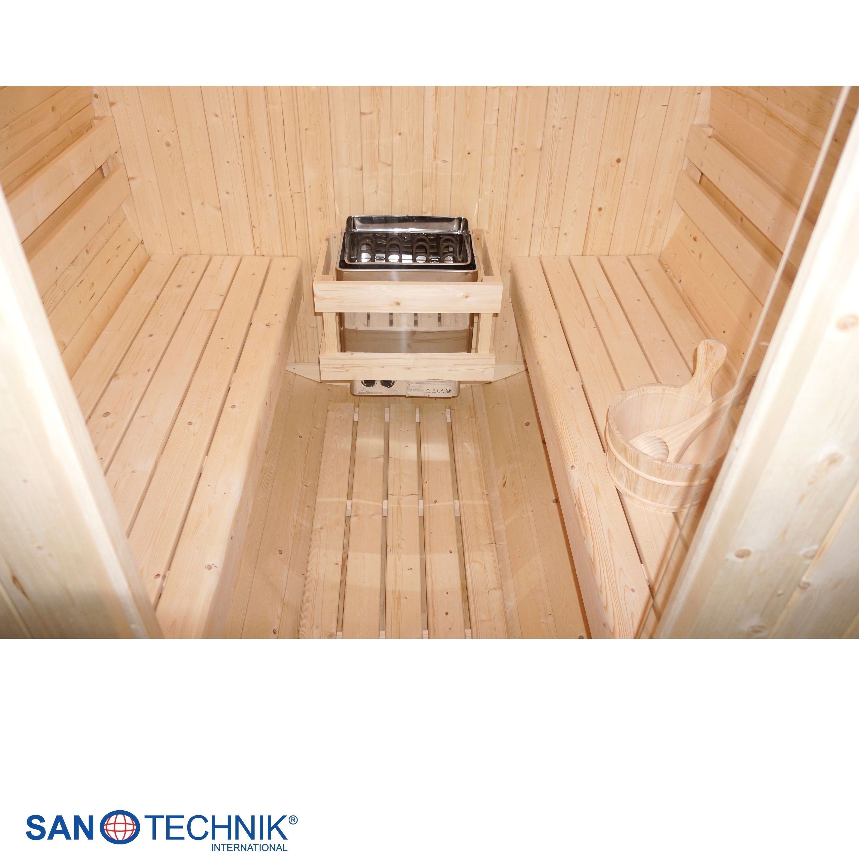 Sanotechnik - BERGEN Außensauna für 4 Personen 189x220x191,5 cm