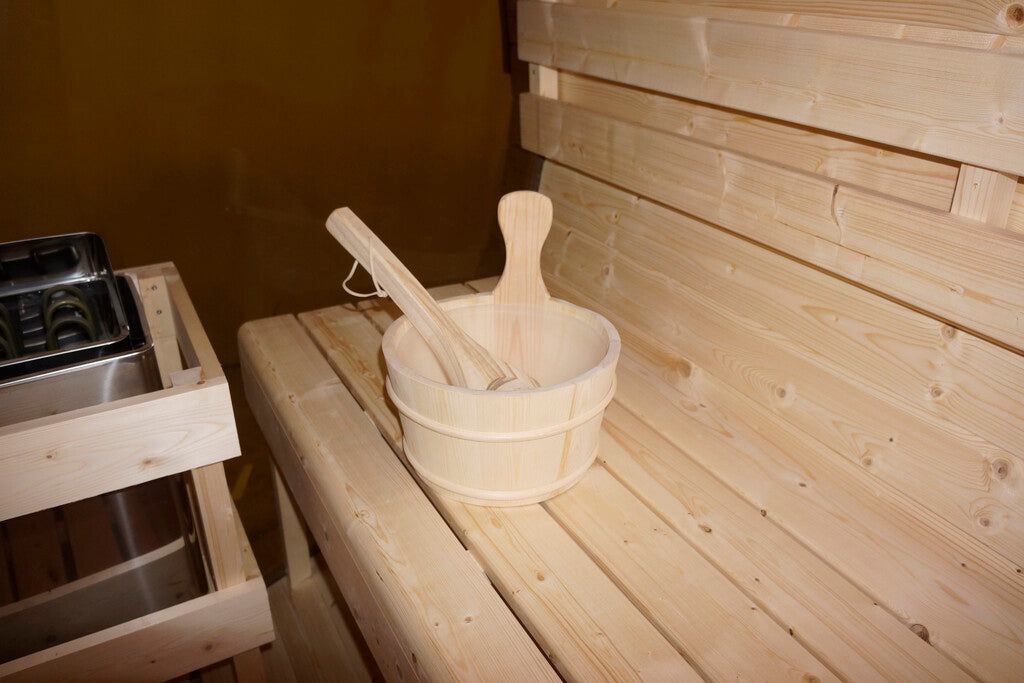 Sanotechnik - NYBORG M Außensauna für 4 Personen 194,2x204,9x194,9  cm