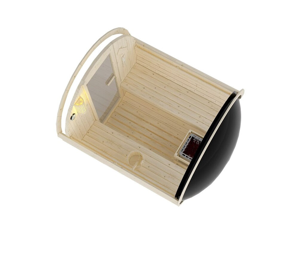 Sanotechnik - NYBORG M Außensauna für 4 Personen 194,2x204,9x194,9  cm