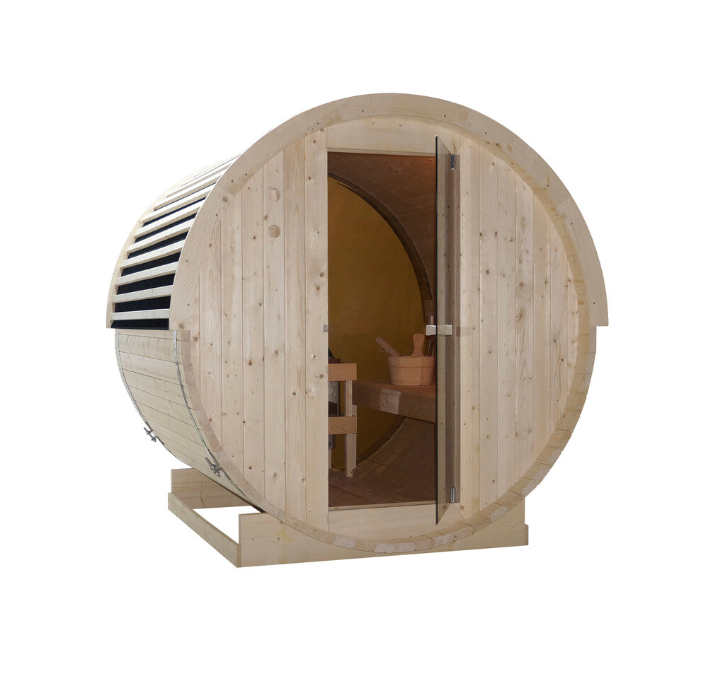 Sanotechnik - NYBORG M Außensauna für 4 Personen 194,2x204,9x194,9  cm