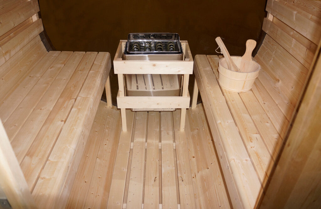 Sanotechnik - NYBORG M Außensauna für 4 Personen 194,2x204,9x194,9  cm