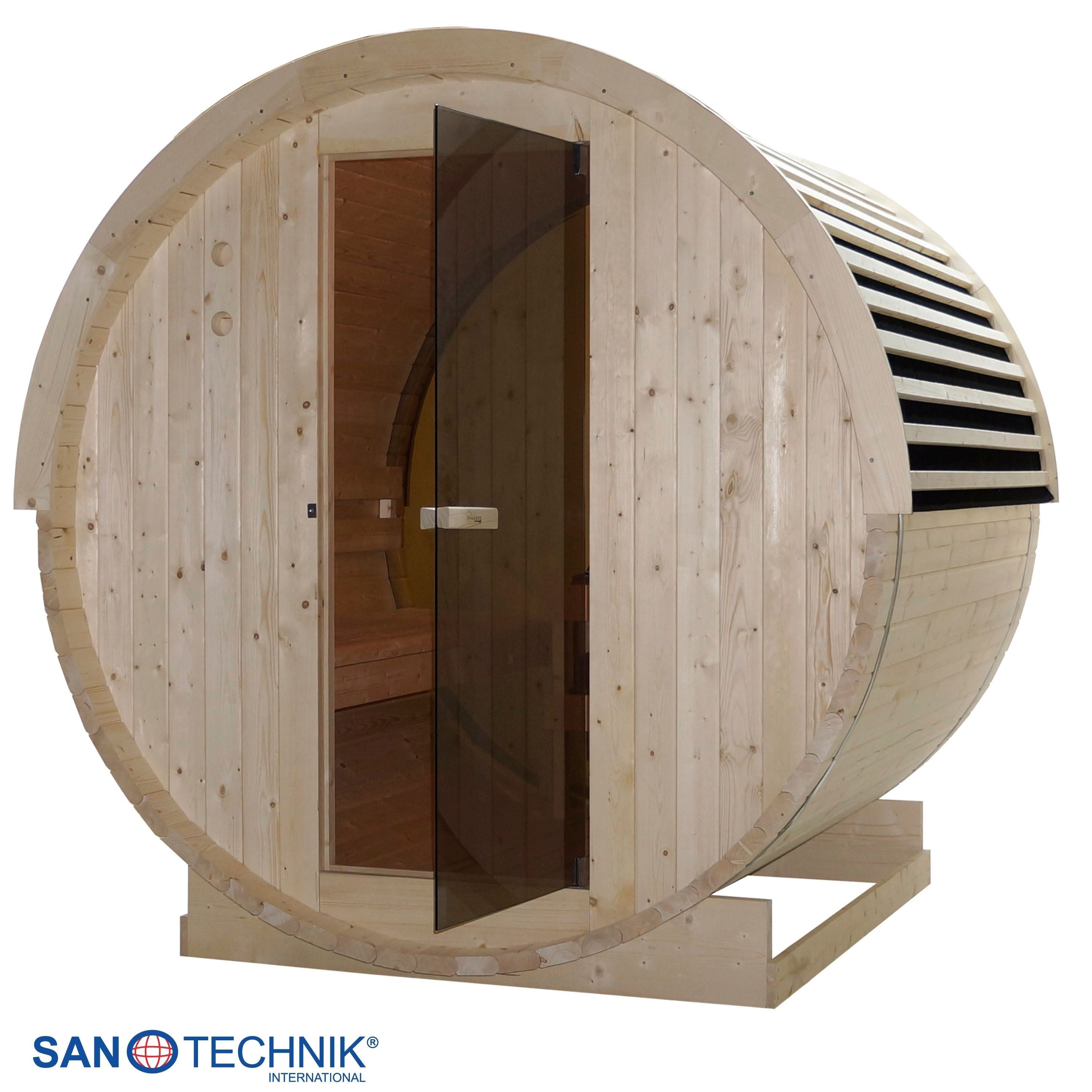 Sanotechnik - NYBORG M Außensauna für 4 Personen 194,2x204,9x194,9  cm