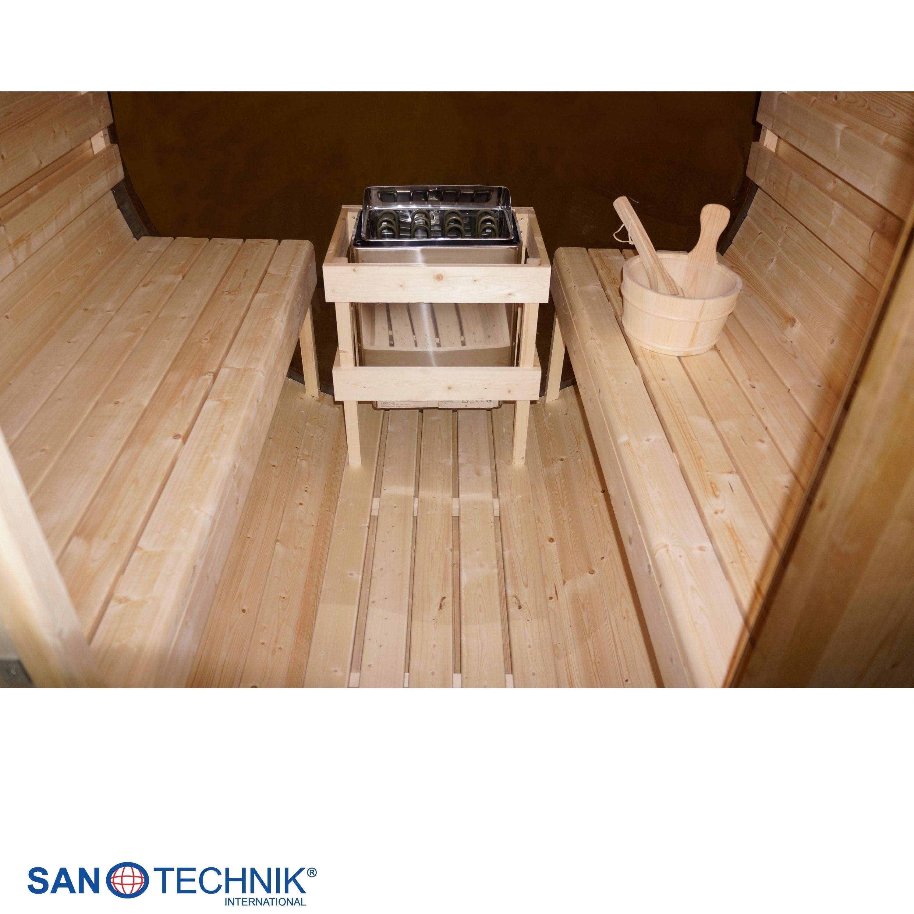 Sanotechnik - NYBORG M Außensauna für 4 Personen 194,2x204,9x194,9  cm