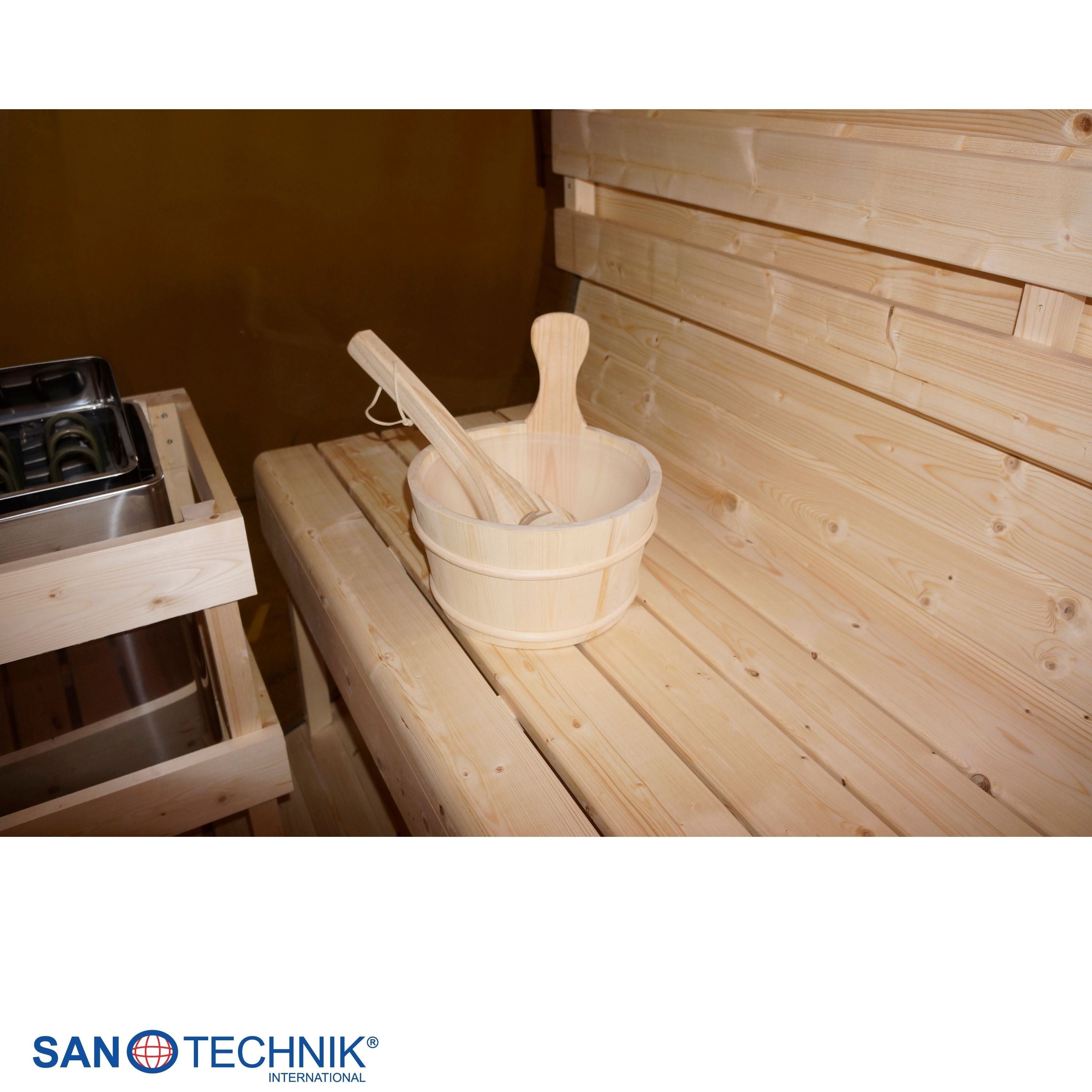 Sanotechnik - NYBORG M Außensauna für 4 Personen 194,2x204,9x194,9  cm