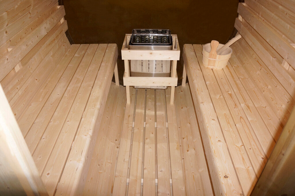 Sanotechnik - NYBORG L Außensauna für 6 Personen 194,2x244,9x194,9 cm