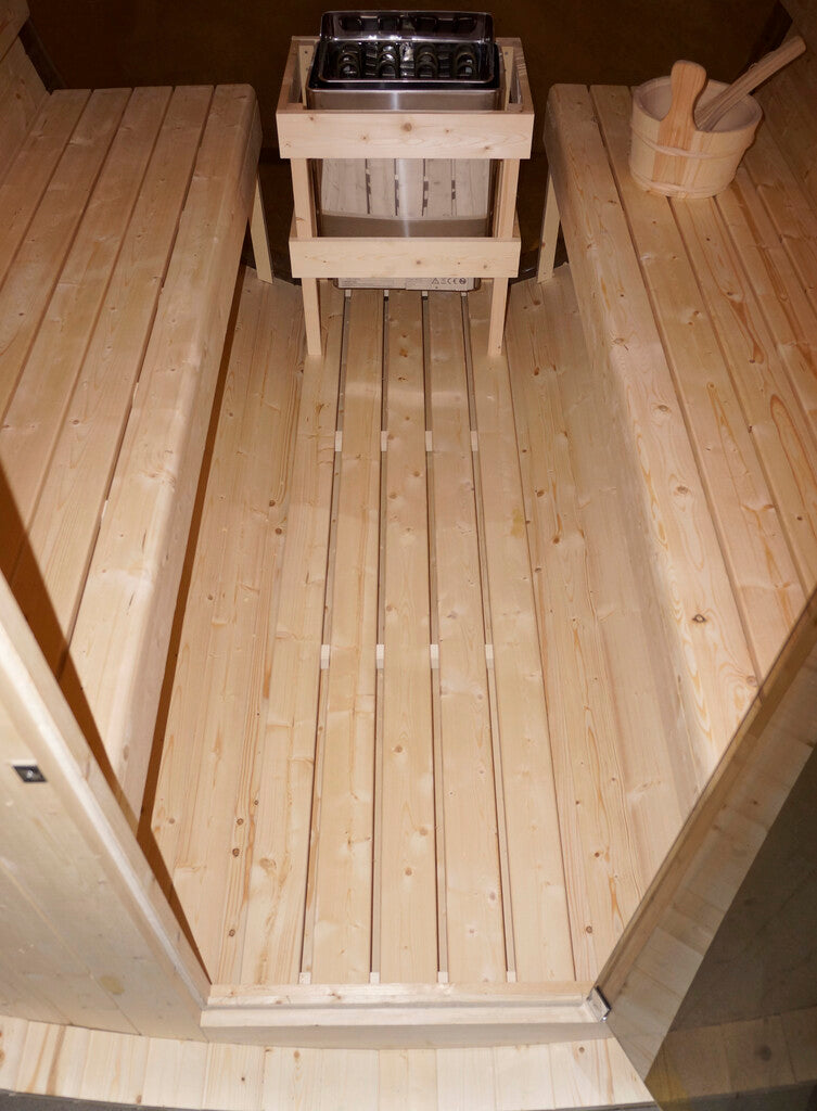 Sanotechnik - NYBORG L Außensauna für 6 Personen 194,2x244,9x194,9 cm