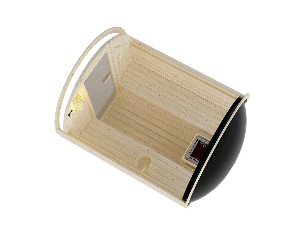 Sanotechnik - NYBORG L Außensauna für 6 Personen 194,2x244,9x194,9 cm