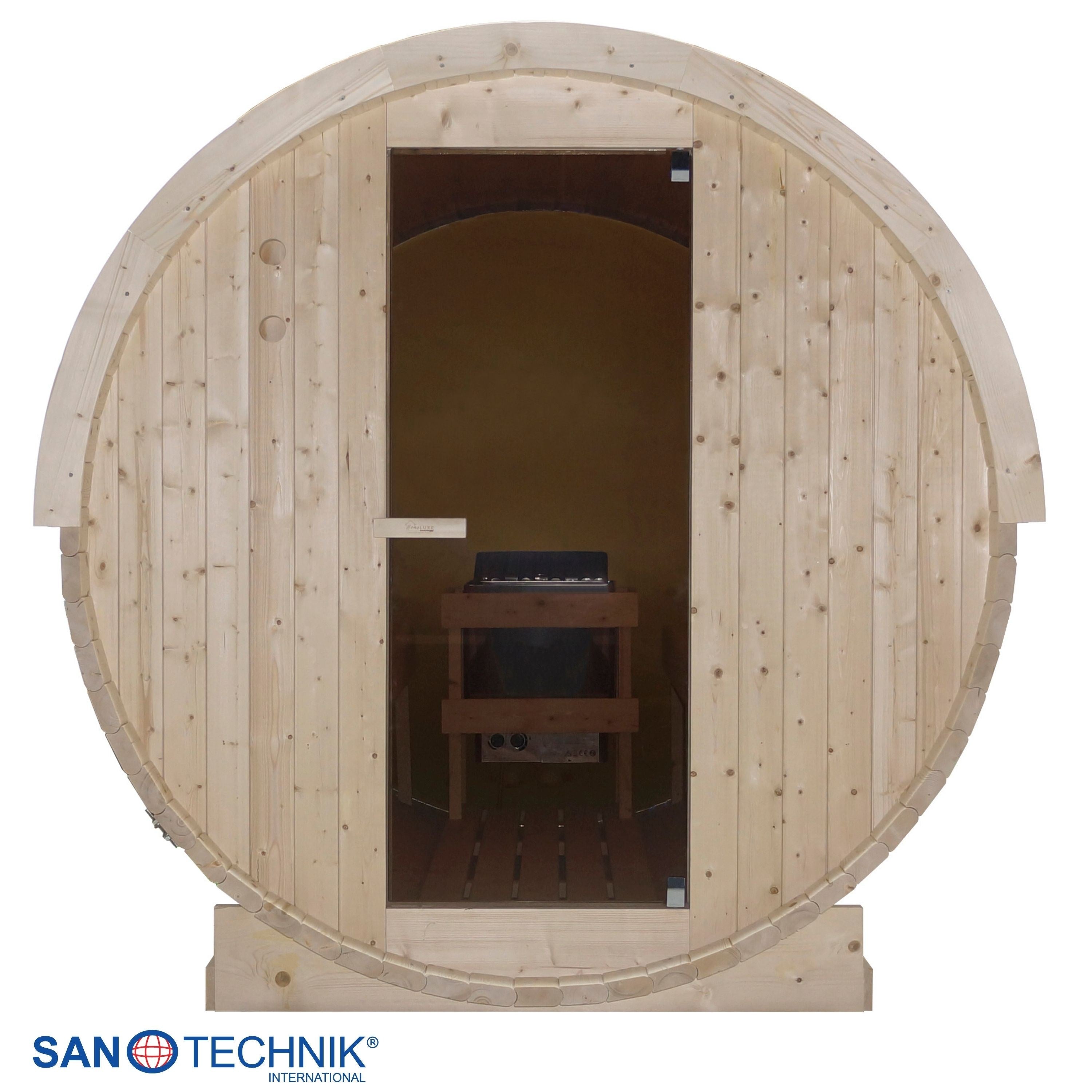 Sanotechnik - NYBORG L Außensauna für 6 Personen 194,2x244,9x194,9 cm