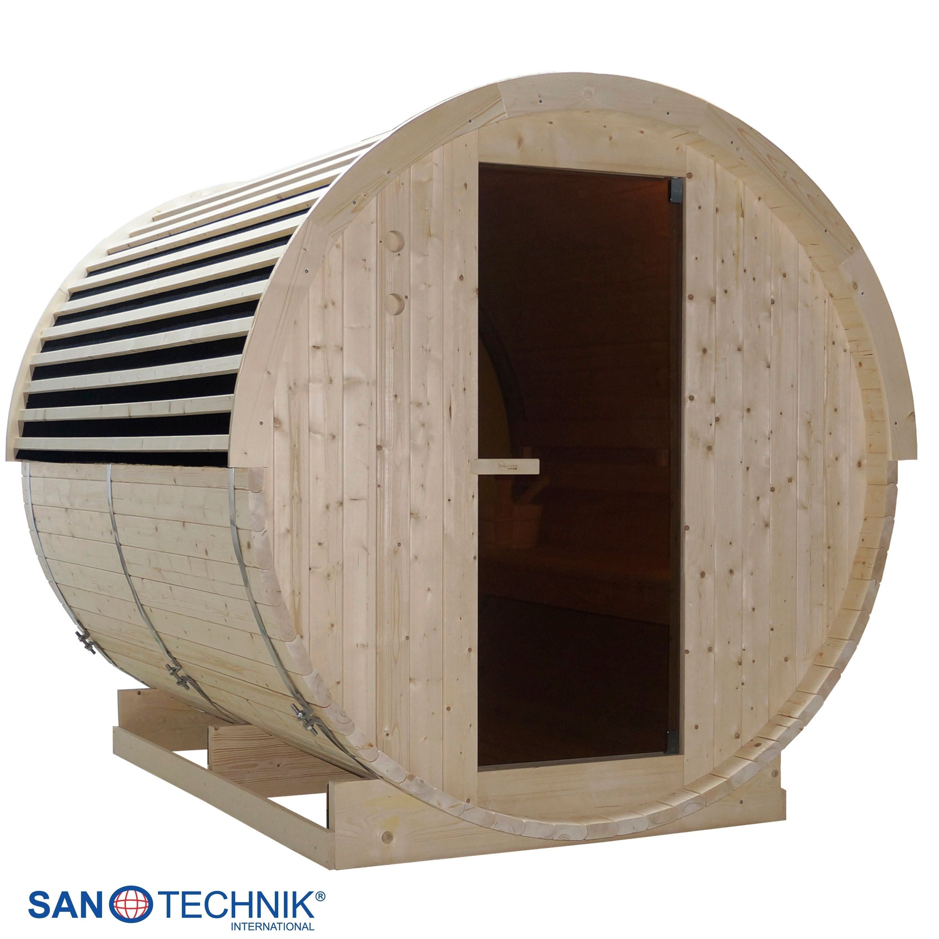 Sanotechnik - NYBORG L Außensauna für 6 Personen 194,2x244,9x194,9 cm