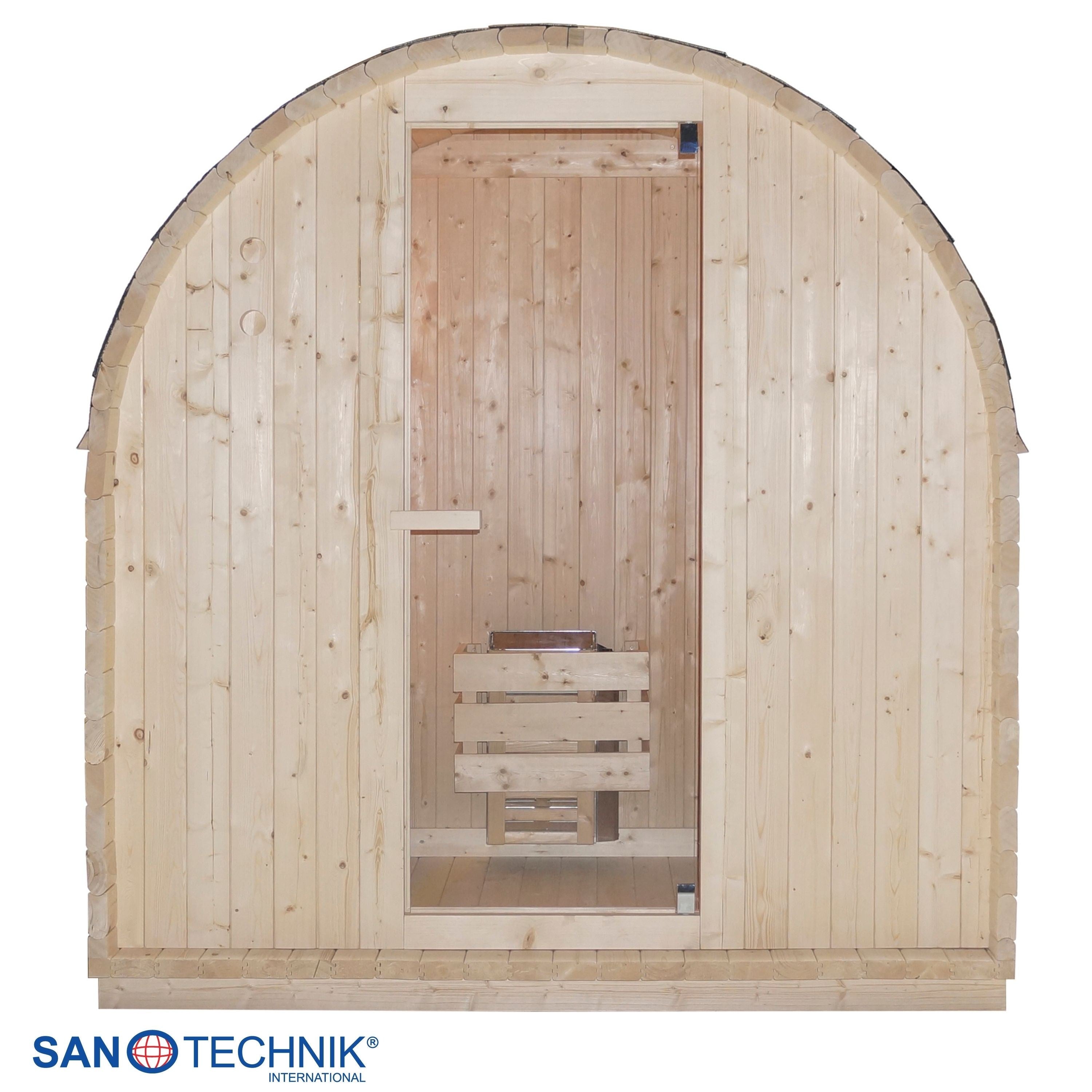 Sanotechnik - ISLAND L Außensauna für 2 Personen 189x120x200 cm