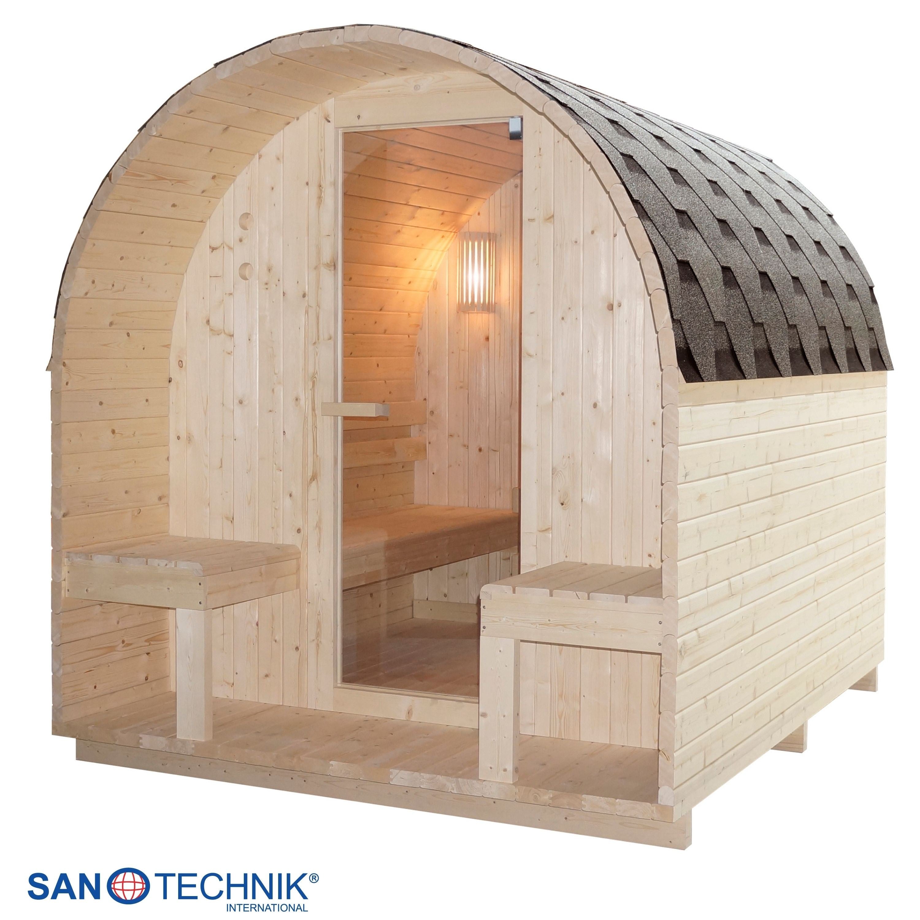 Sanotechnik - ISLAND XL Außensauna für 4 Personen 189x220x200 cm