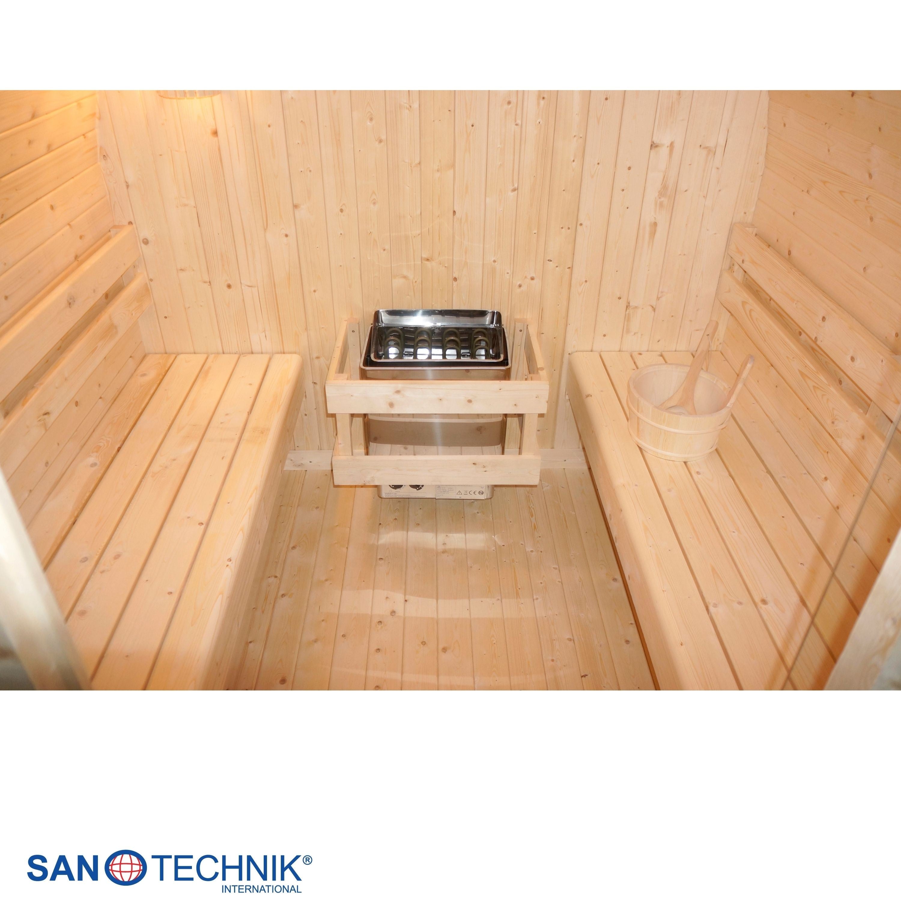 Sanotechnik - ISLAND XL Außensauna für 4 Personen 189x220x200 cm