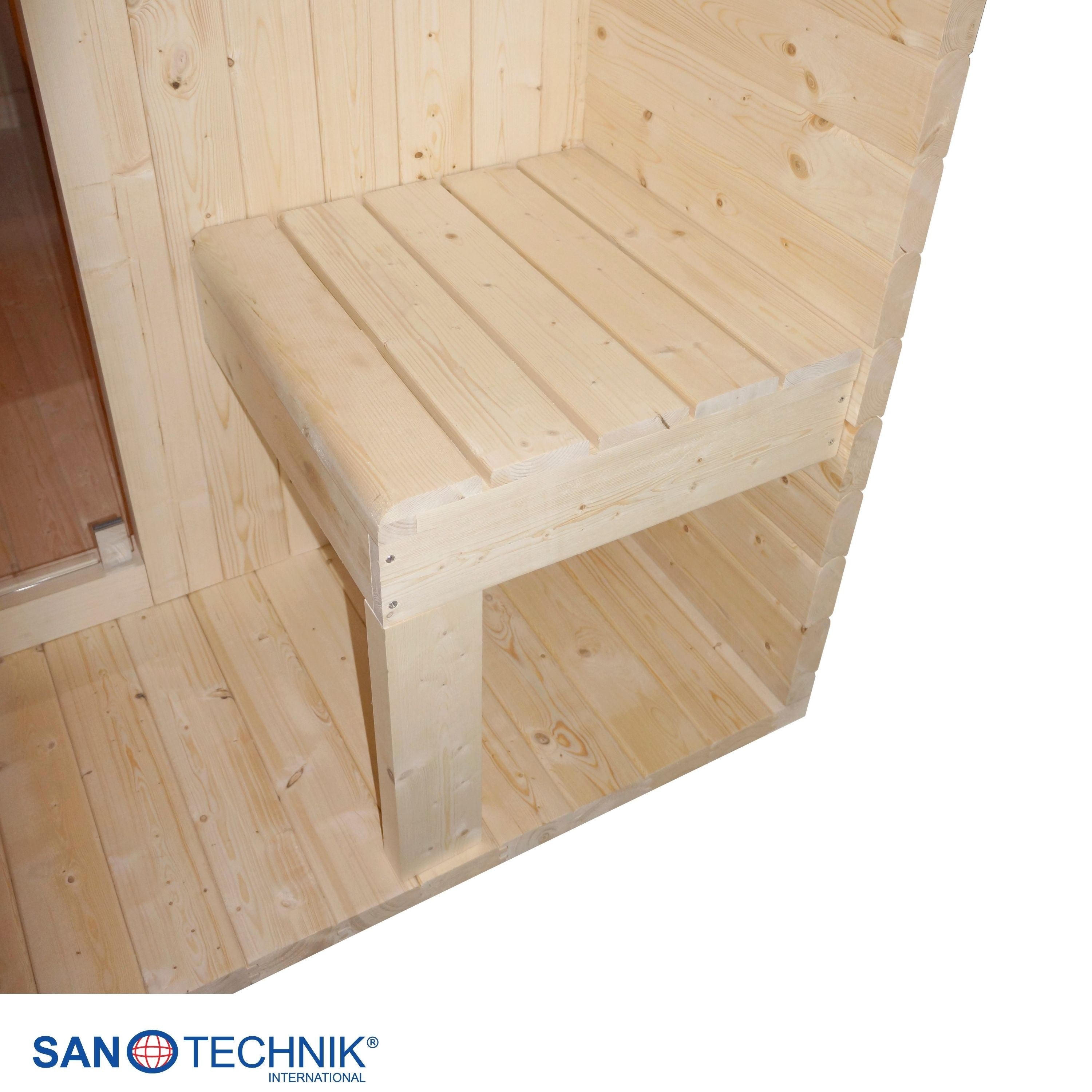 Sanotechnik - ISLAND XL Außensauna für 4 Personen 189x220x200 cm