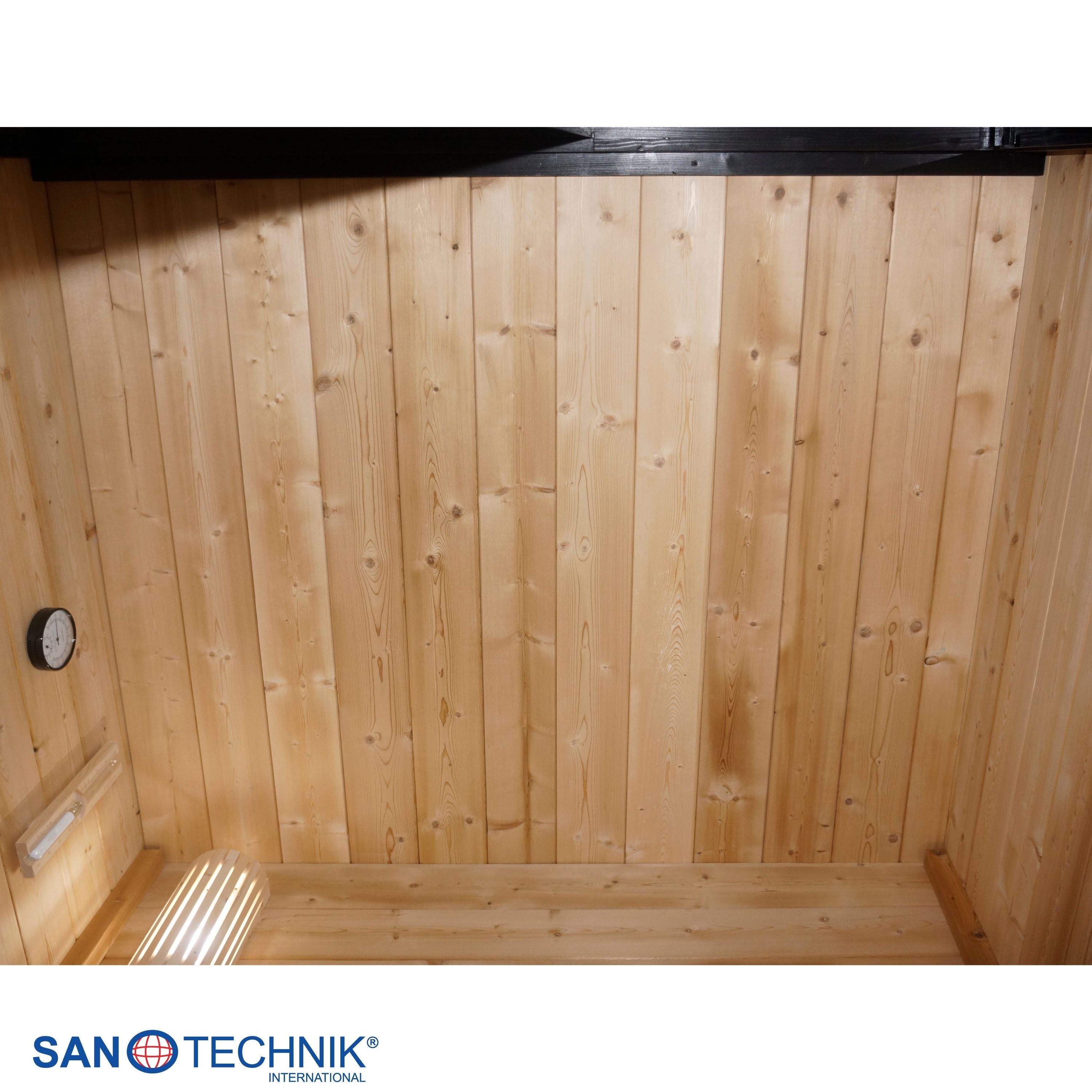 Sanotechnik - TRONDHEIM S - Außensauna + Infrarotkabine für 2 personen 131,2x134,6x220,0 cm