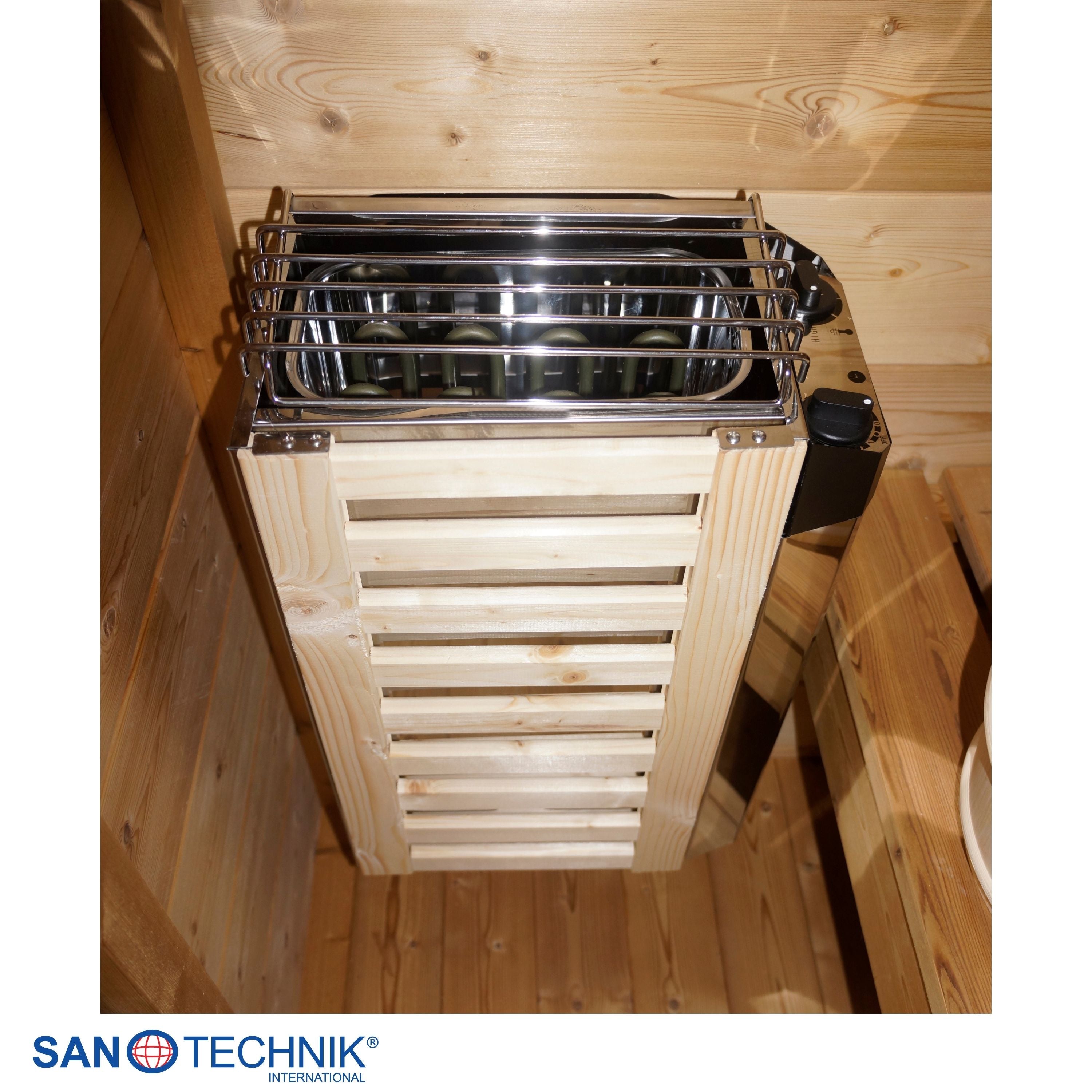 Sanotechnik - TRONDHEIM S - Außensauna + Infrarotkabine für 2 personen 131,2x134,6x220,0 cm