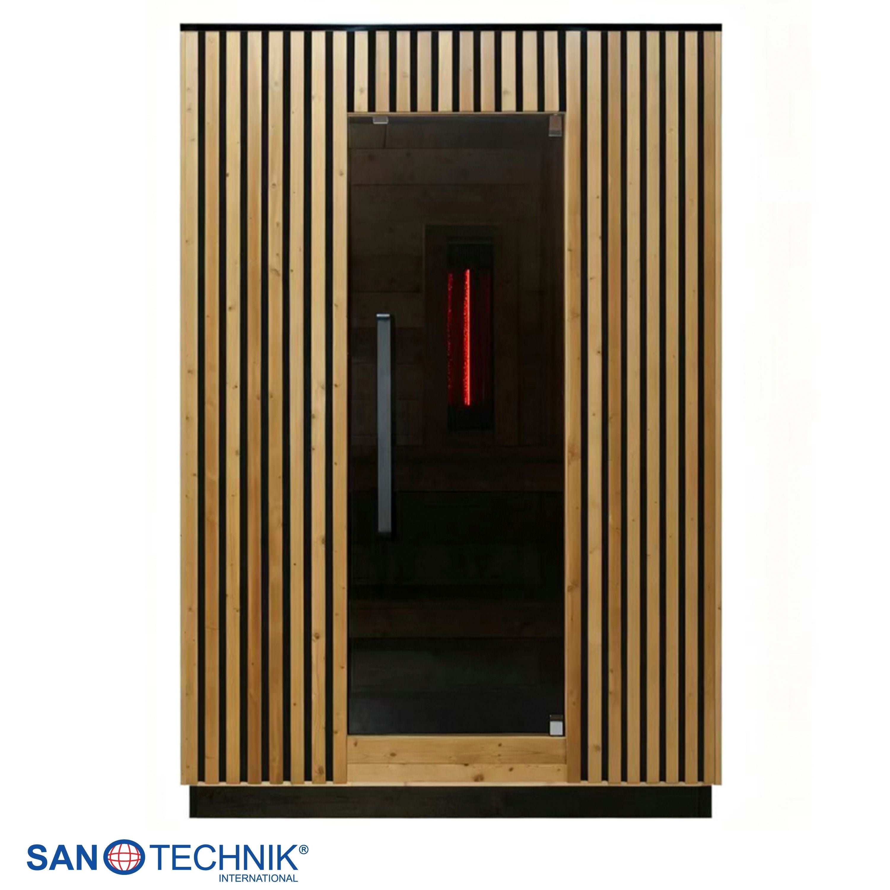 Sanotechnik - TRONDHEIM M - Außensauna + Infrarotkabine für 2 personen 161,2x134,6x220,0 cm