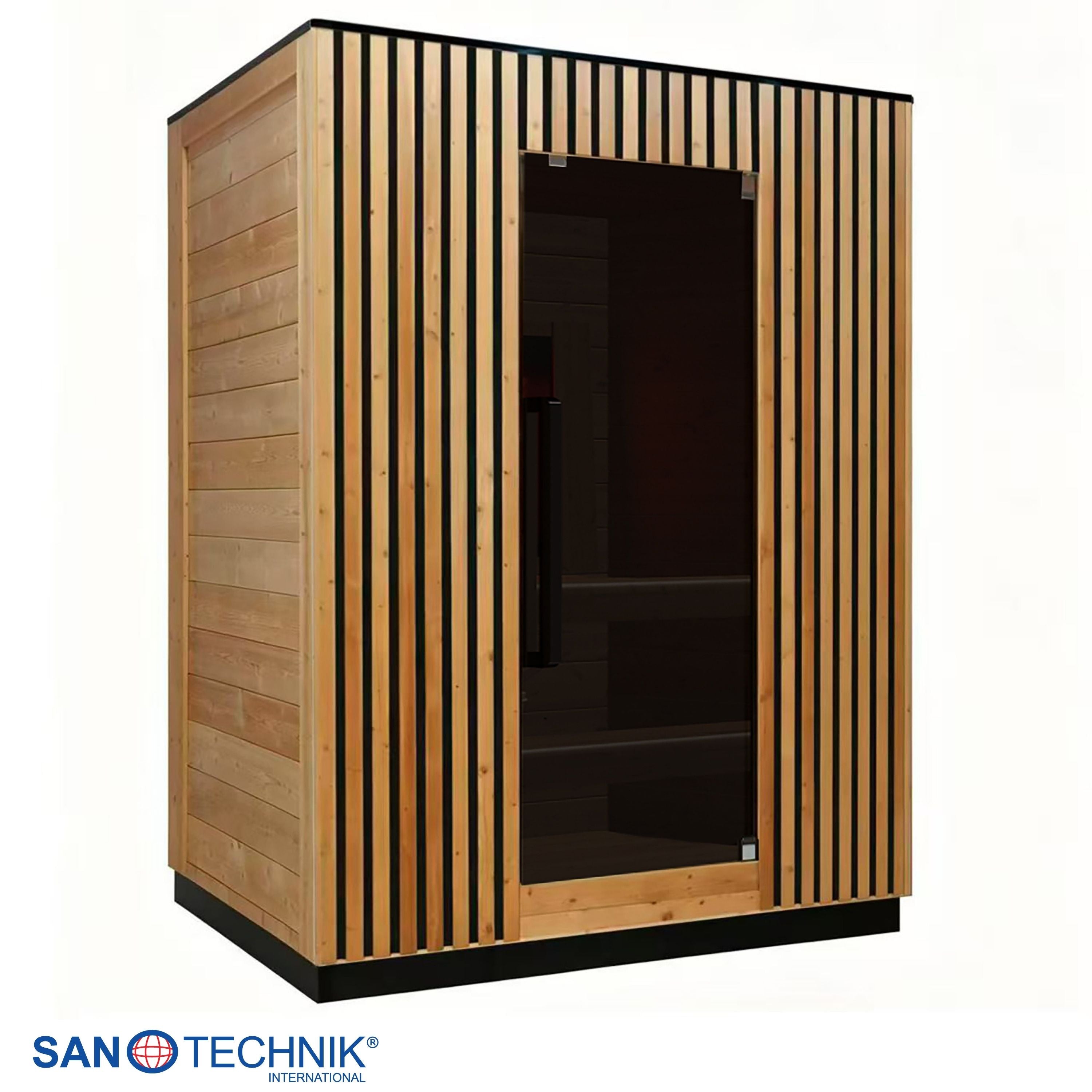 Sanotechnik - TRONDHEIM M - Außensauna + Infrarotkabine für 2 personen 161,2x134,6x220,0 cm