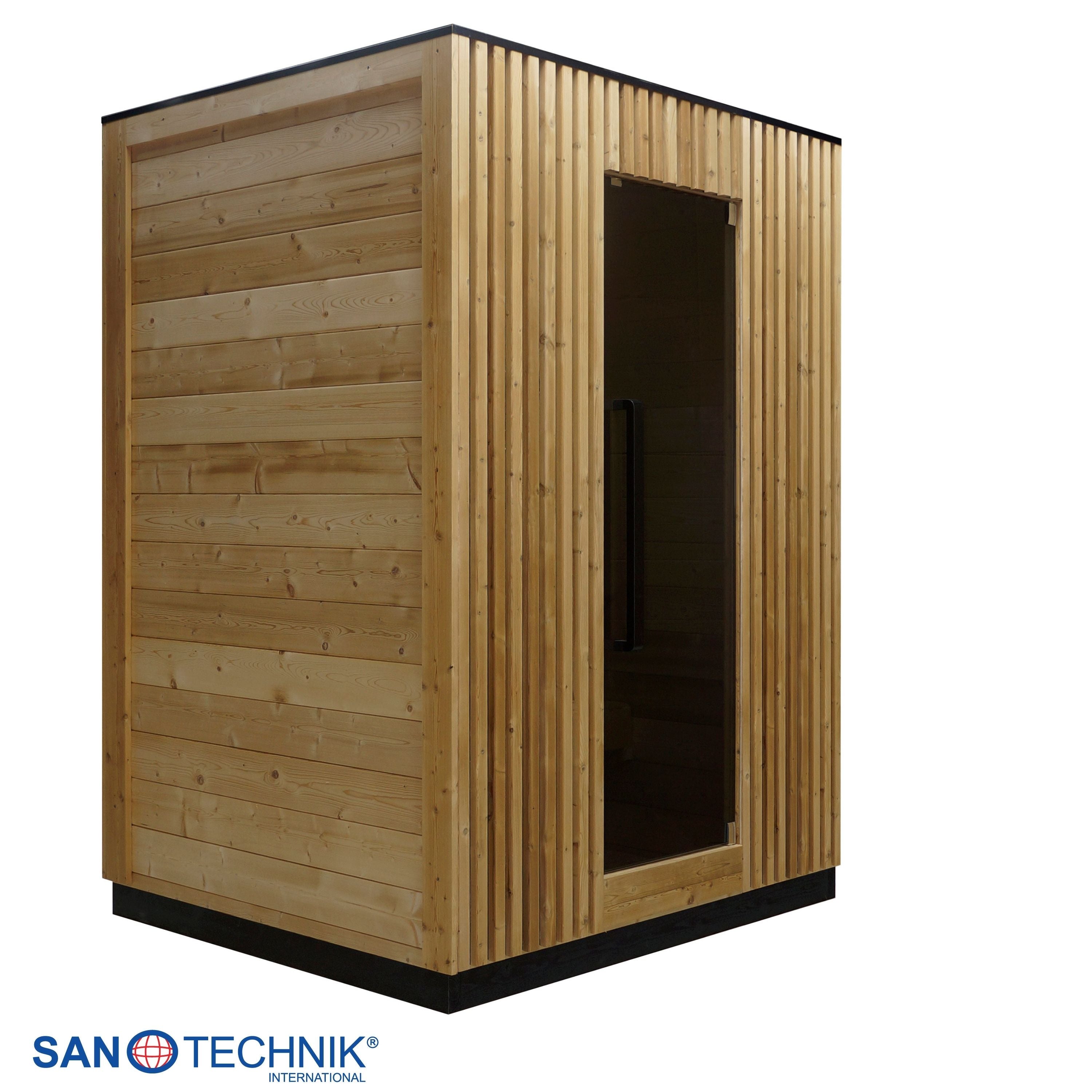Sanotechnik - TRONDHEIM M - Außensauna + Infrarotkabine für 2 personen 161,2x134,6x220,0 cm