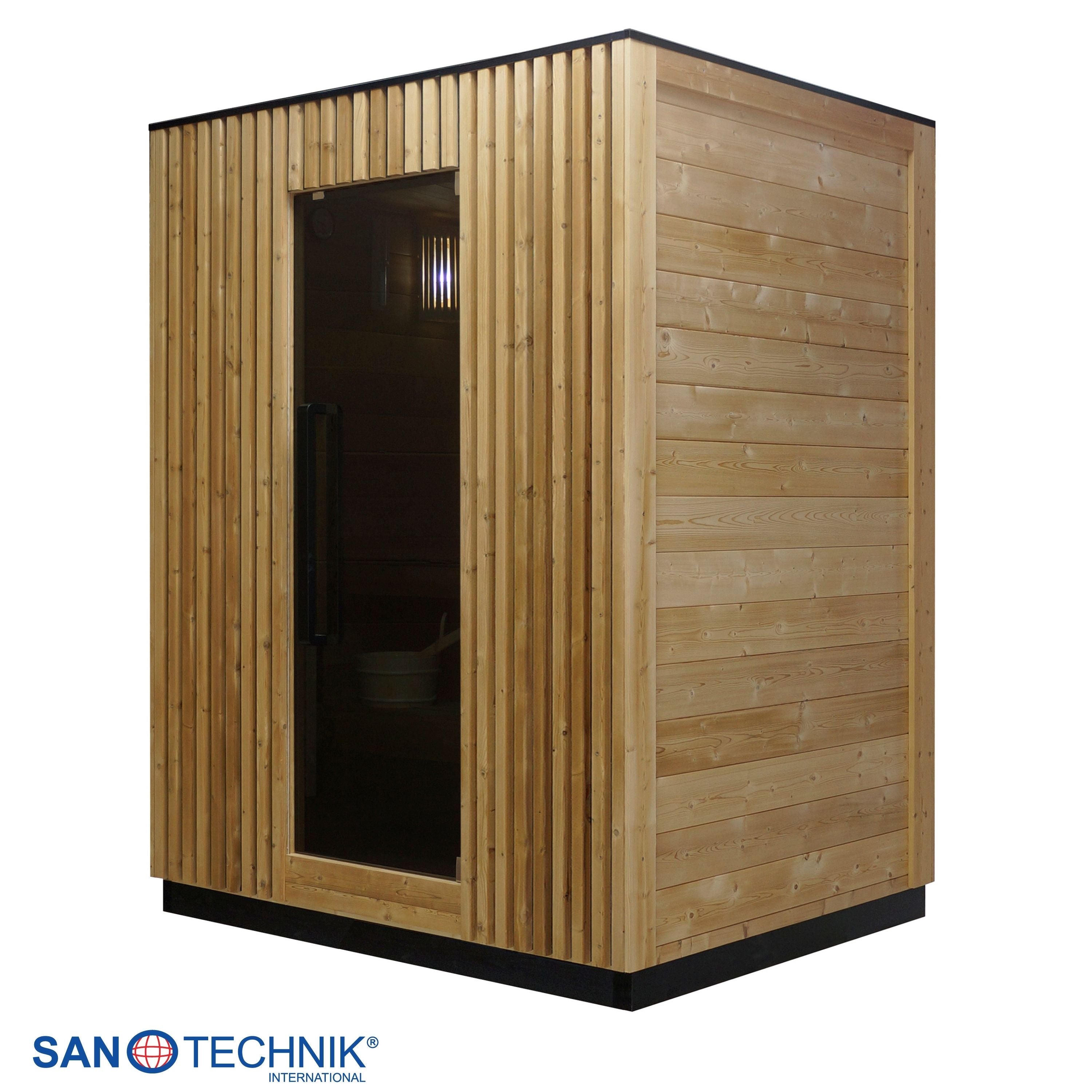 Sanotechnik - TRONDHEIM M - Außensauna + Infrarotkabine für 2 personen 161,2x134,6x220,0 cm