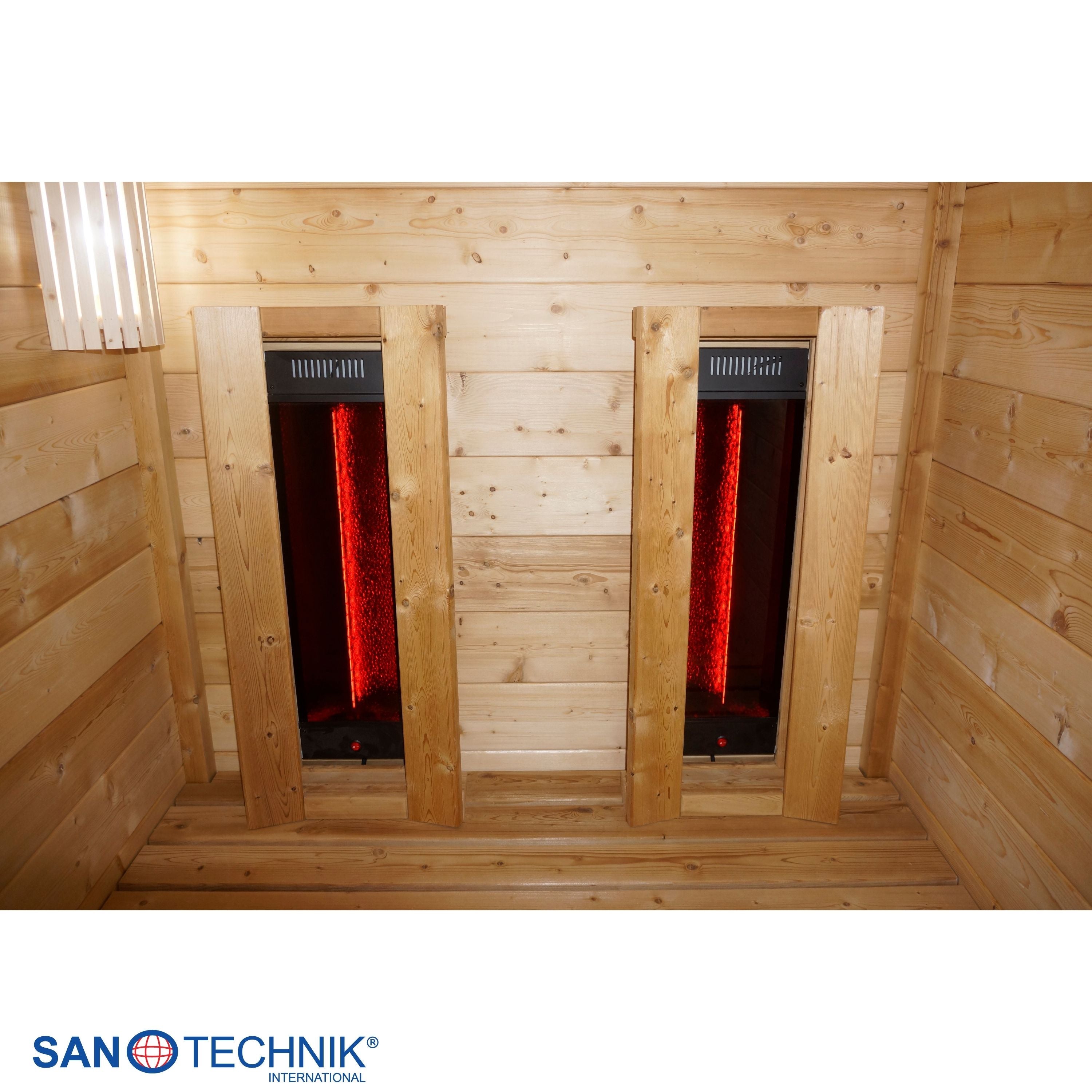 Sanotechnik - TRONDHEIM M - Außensauna + Infrarotkabine für 2 personen 161,2x134,6x220,0 cm