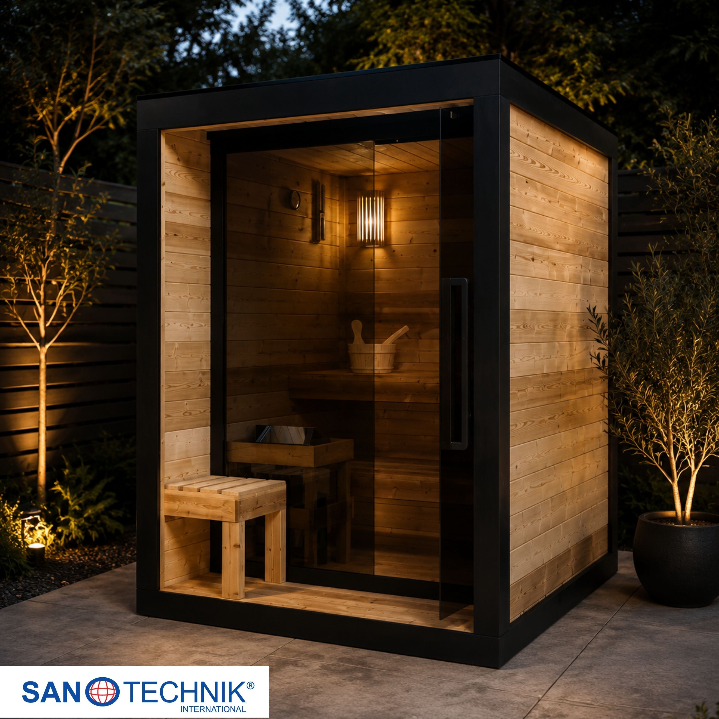 Sanotechnik - NORA M - Außensauna für 2-3 personen 161,2x183,6x220,0 cm