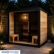 Sanotechnik - NORA L - Außensauna für 4-5 personen 220,0x220,0x220,0 cm