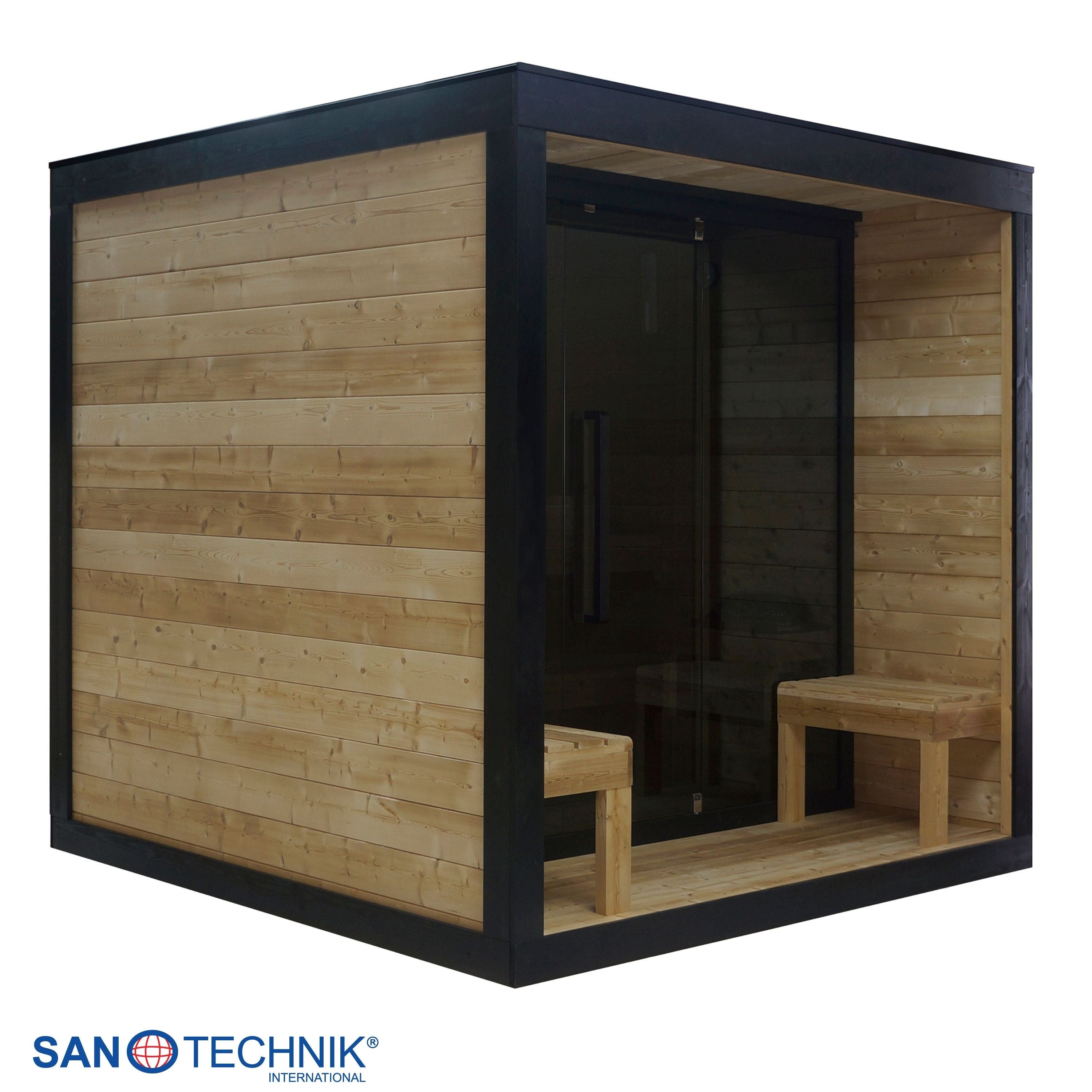 Sanotechnik - NORA L - Außensauna für 4-5 personen 220,0x220,0x220,0 cm
