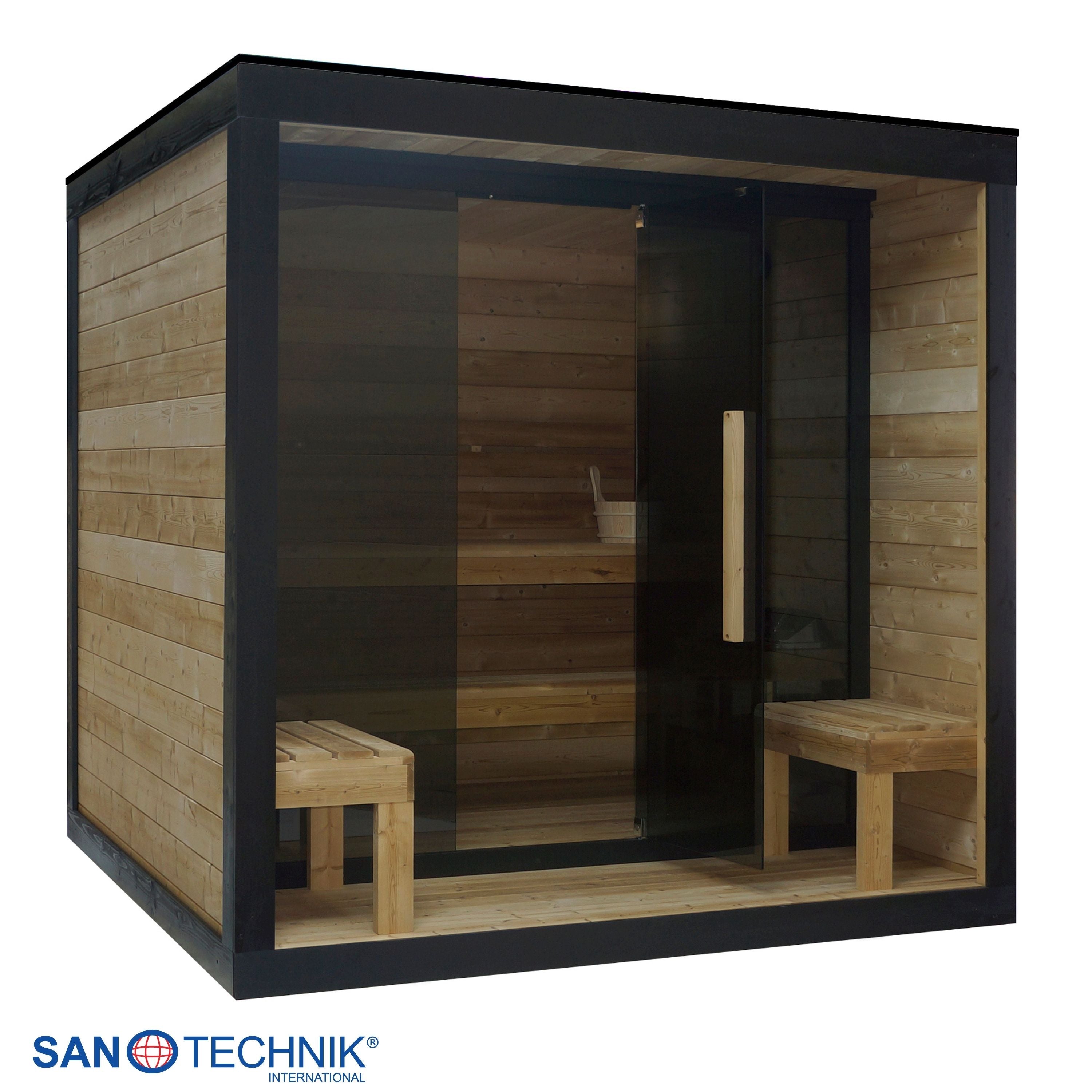 Sanotechnik - NORA L - Außensauna für 4-5 personen 220,0x220,0x220,0 cm