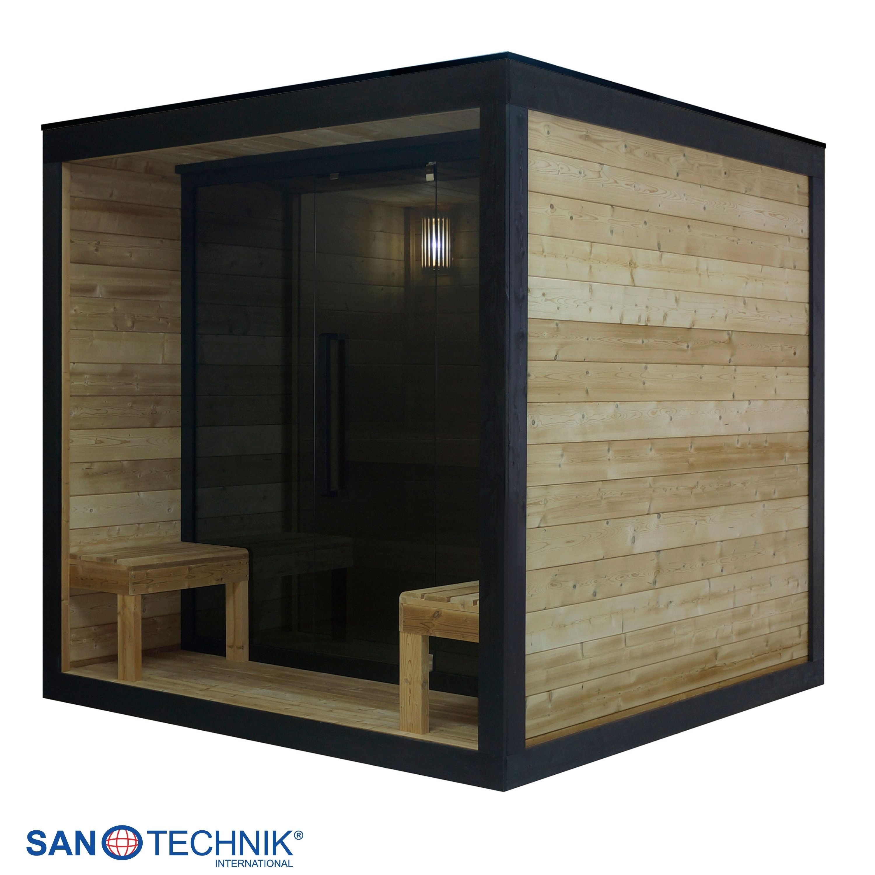 Sanotechnik - NORA L - Außensauna für 4-5 personen 220,0x220,0x220,0 cm