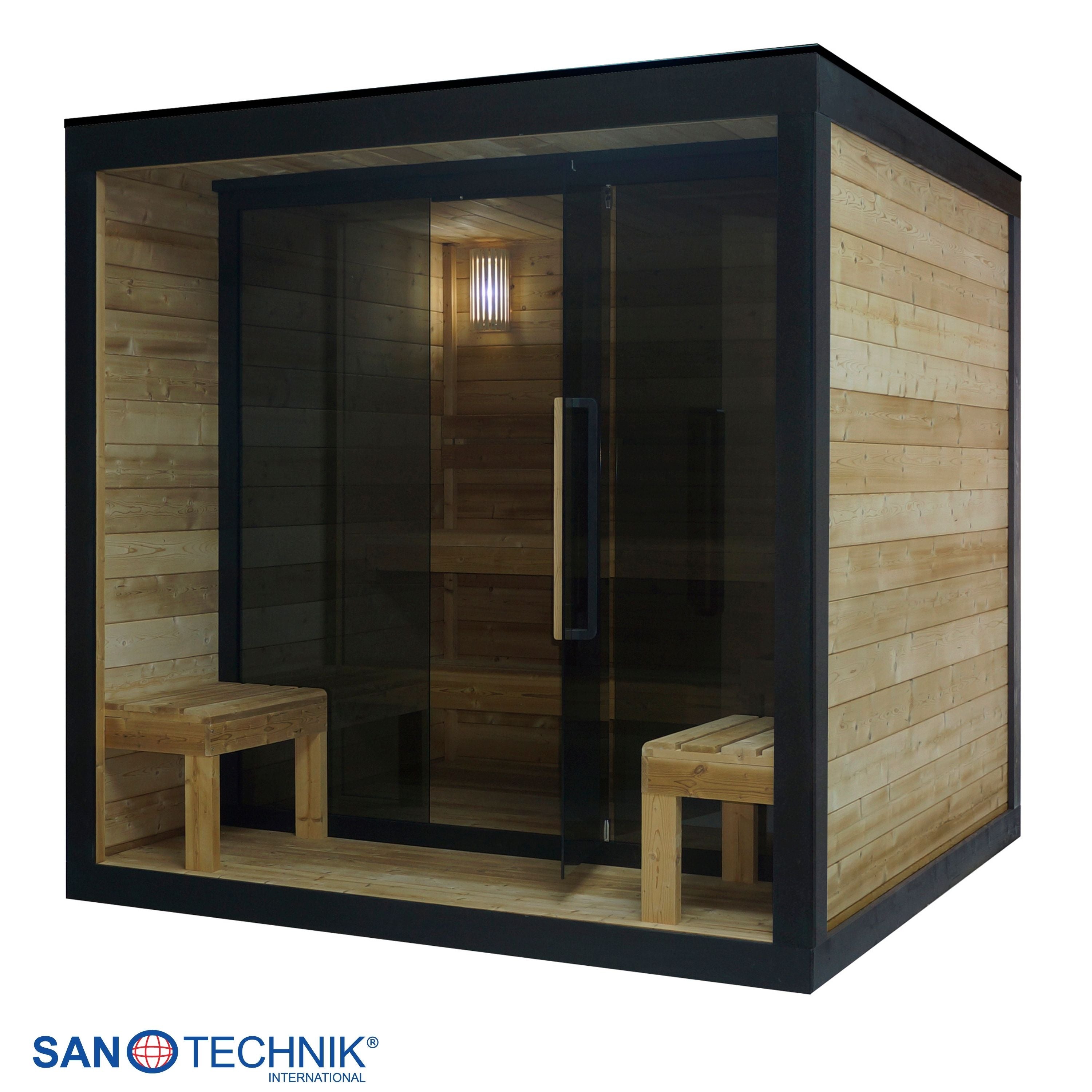 Sanotechnik - NORA L - Außensauna für 4-5 personen 220,0x220,0x220,0 cm