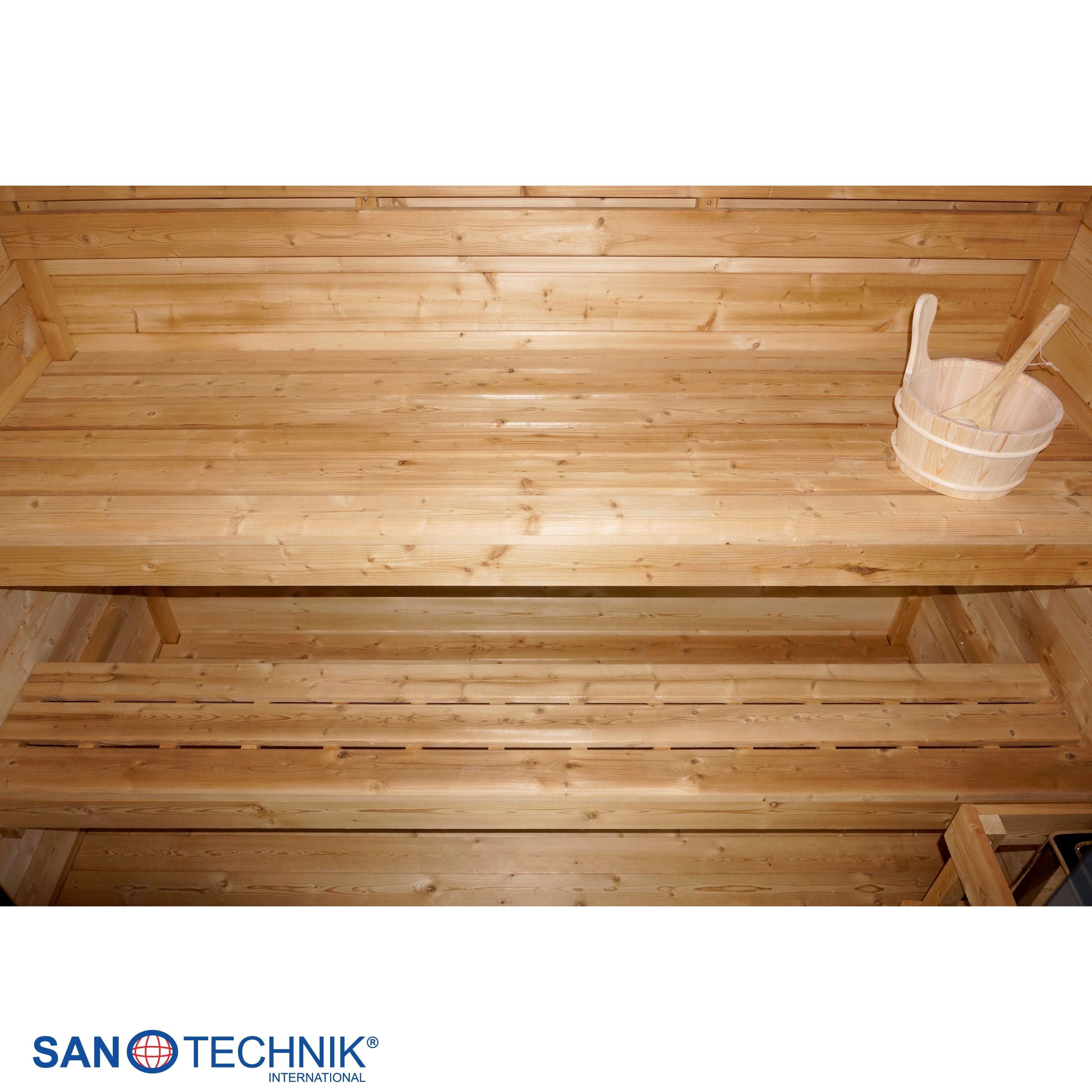 Sanotechnik - NORA L - Außensauna für 4-5 personen 220,0x220,0x220,0 cm