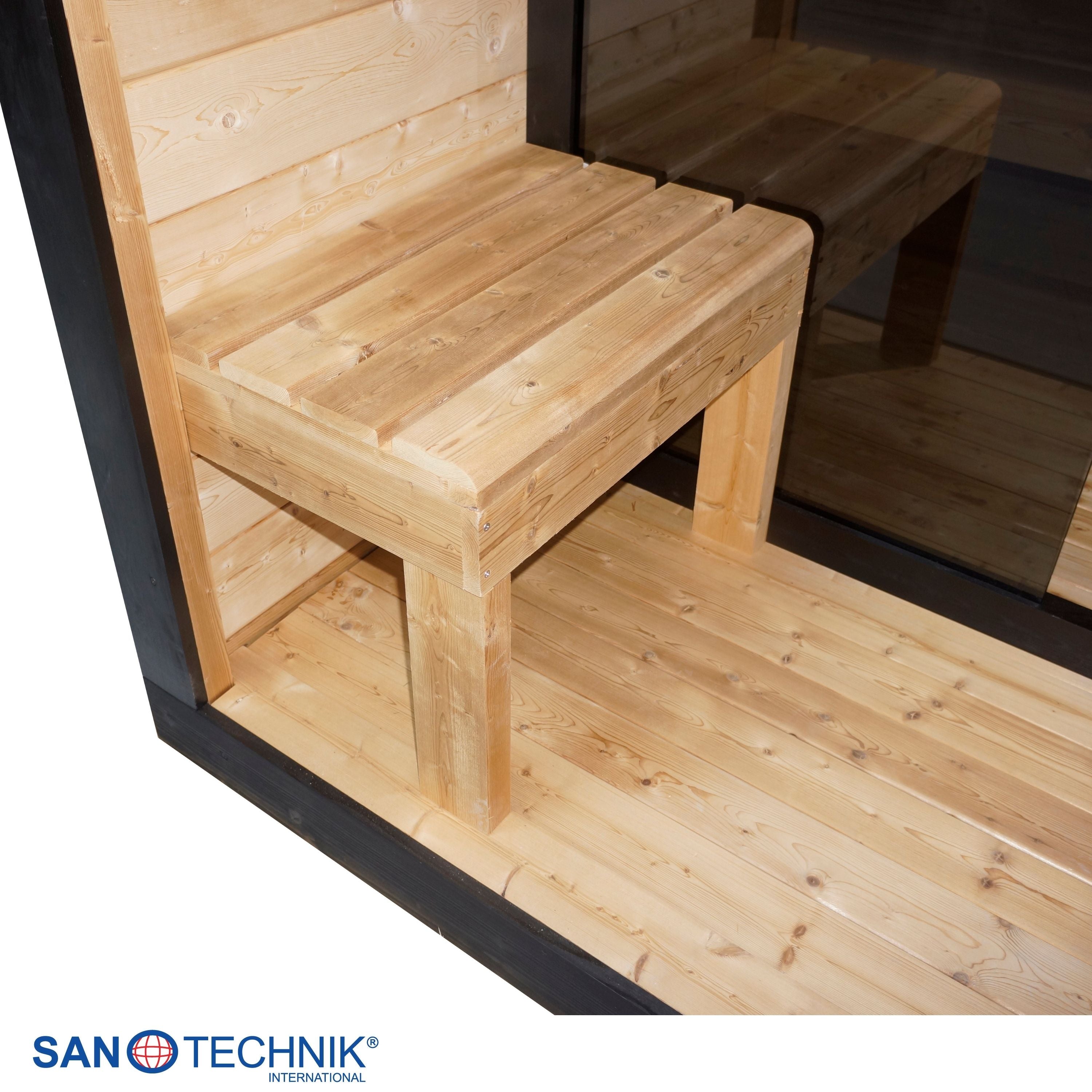 Sanotechnik - NORA L - Außensauna für 4-5 personen 220,0x220,0x220,0 cm